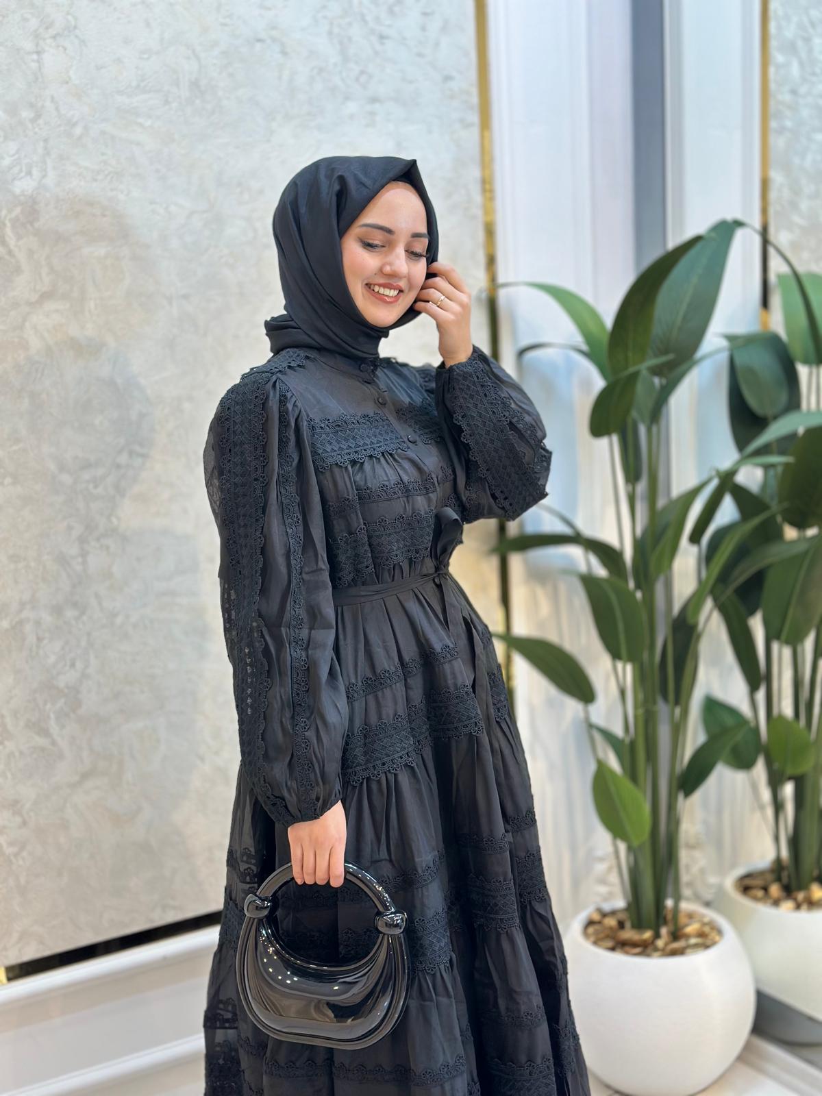 İthal Güpür Elbise-Tac 95324