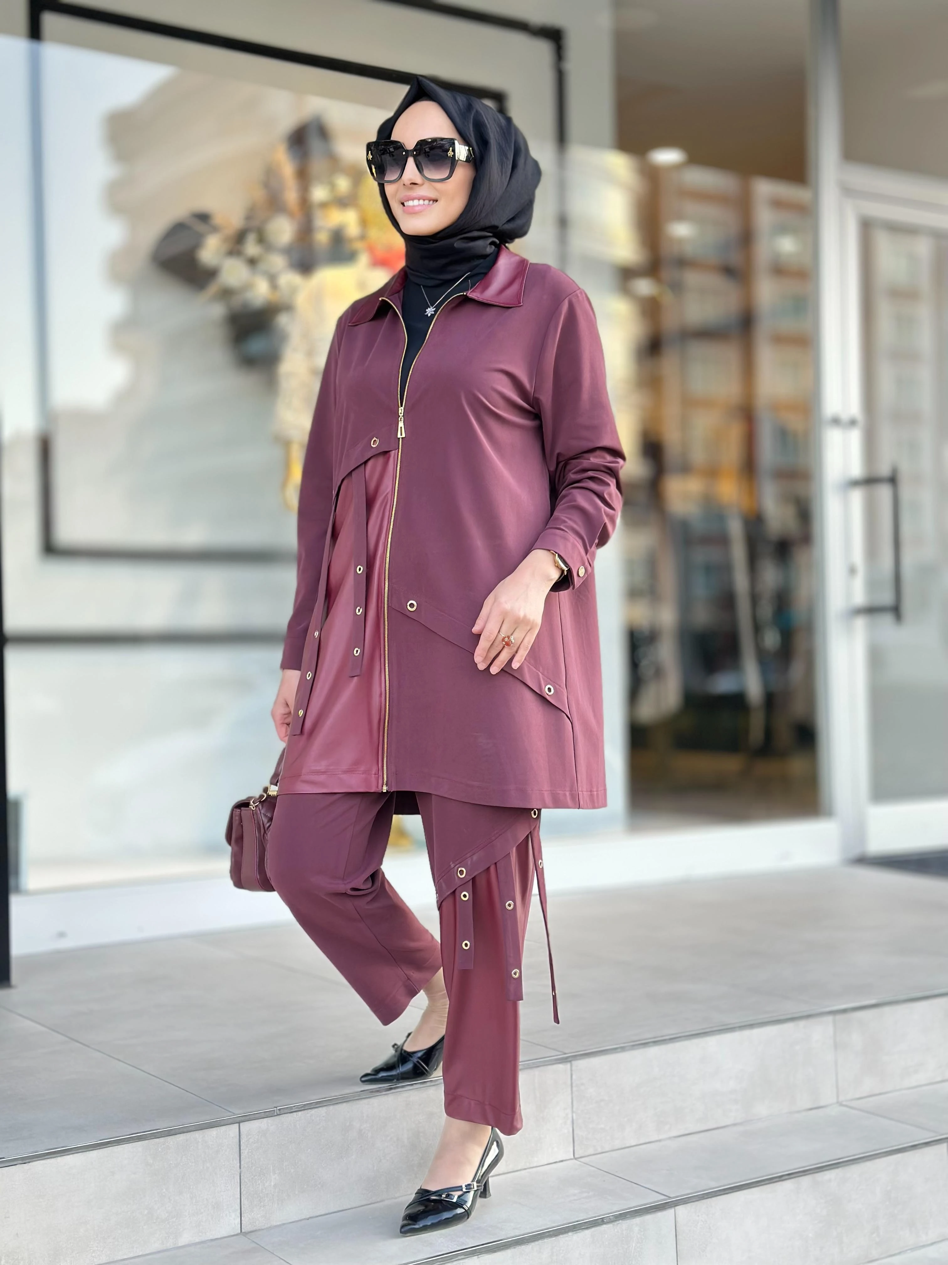 Deri Det. Pant. Takım-Tac 8839