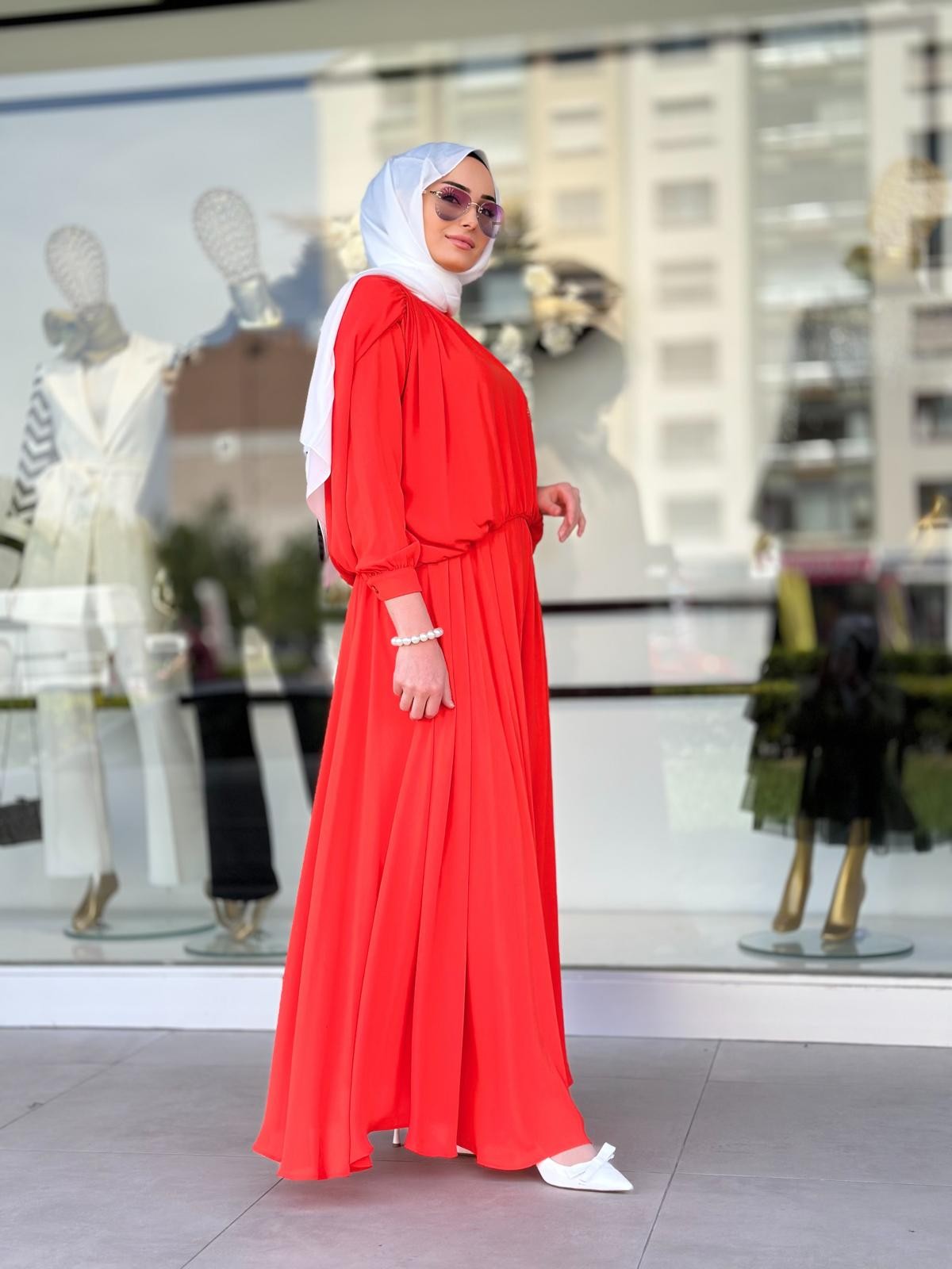 Şifon Bluz Takım-Tac 79038