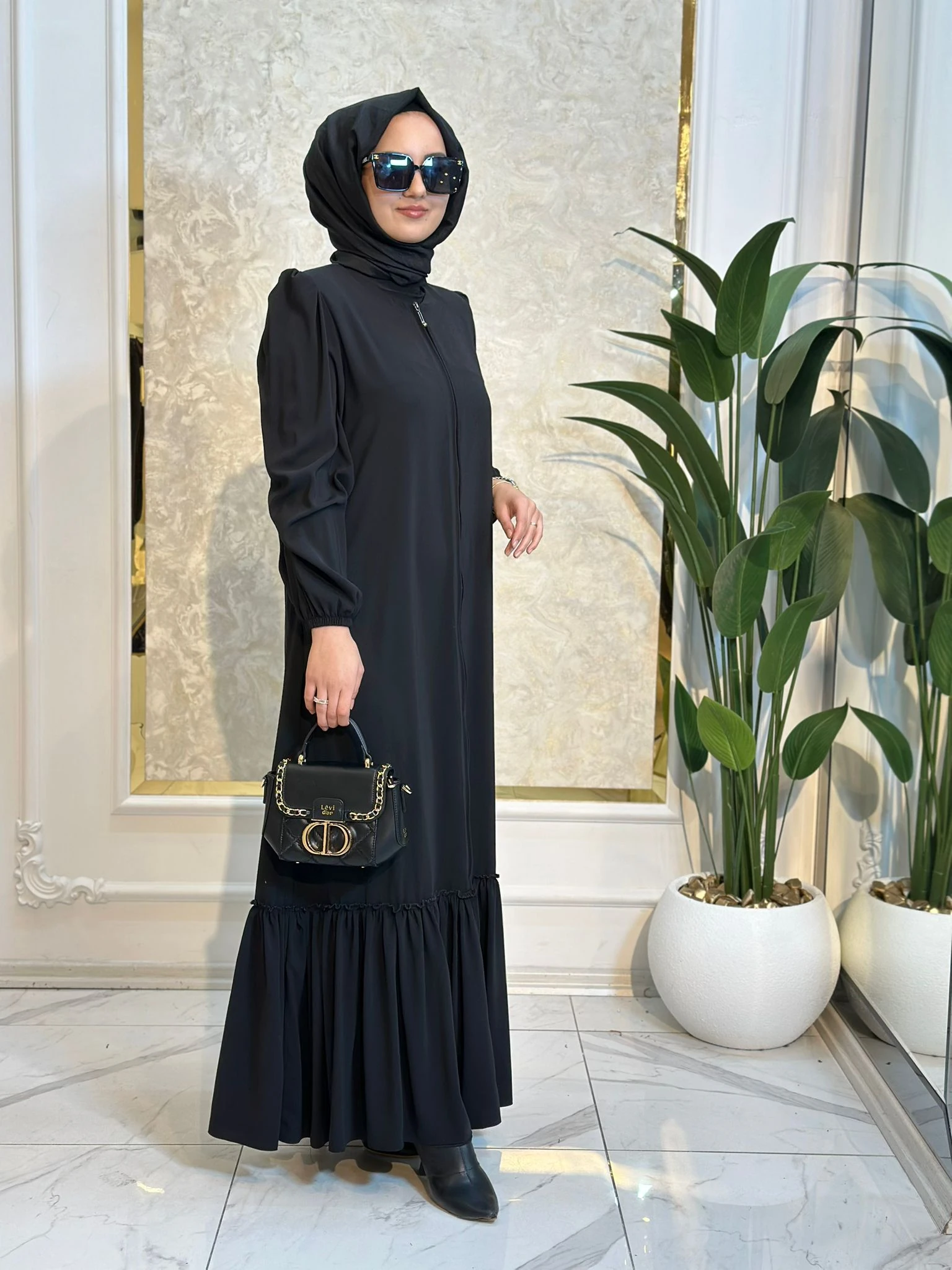 Altı Fırfırlı Ferace-Tac 778