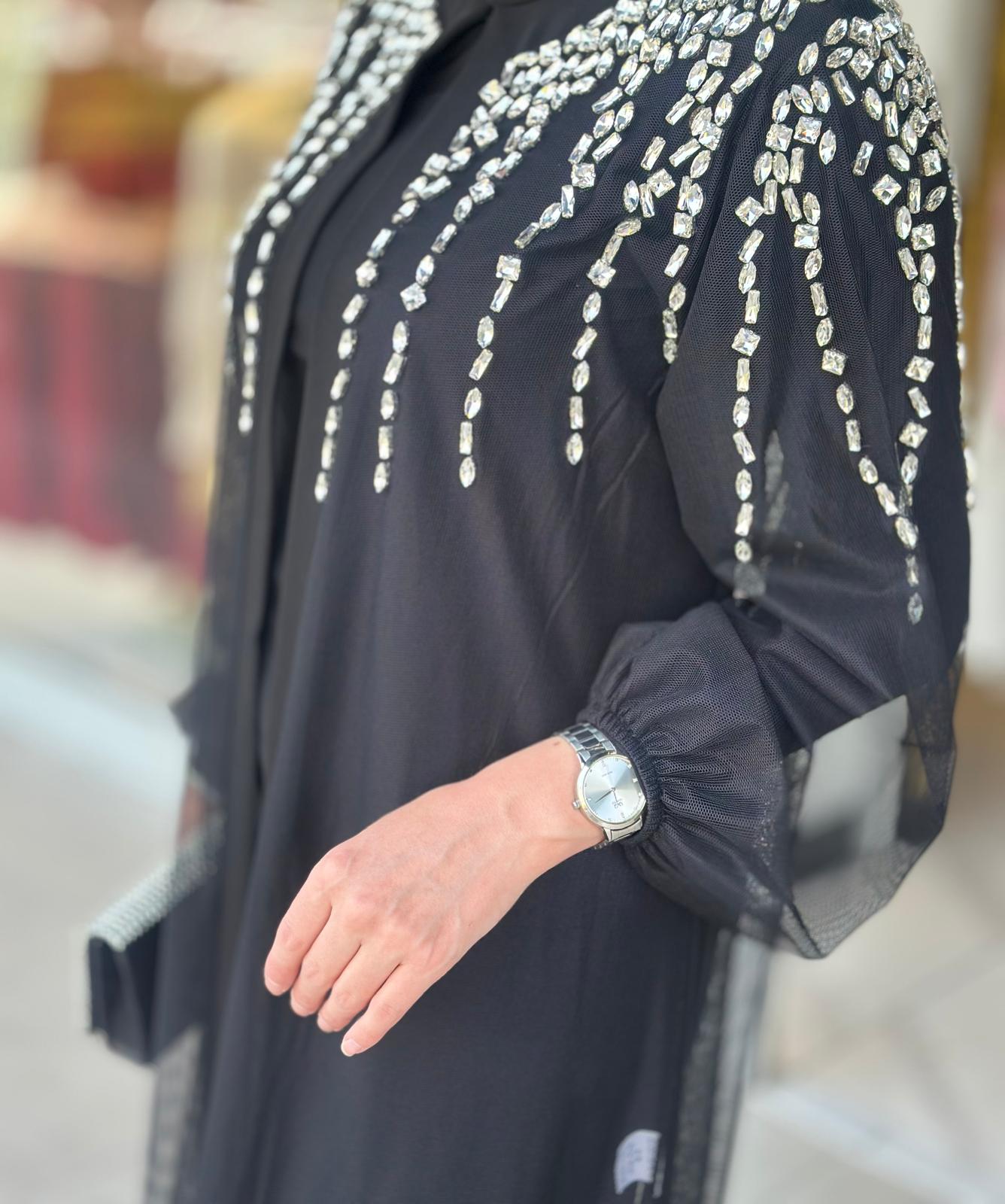Fırfır Det.Pırlanta Abaya-Tac 6228