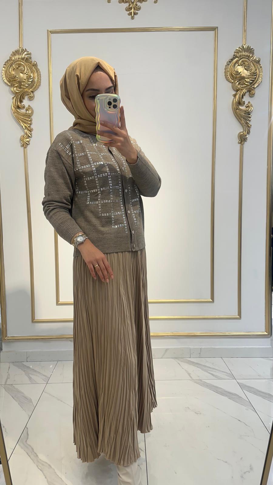 Önü Taşlı Hırka-Tac 6103