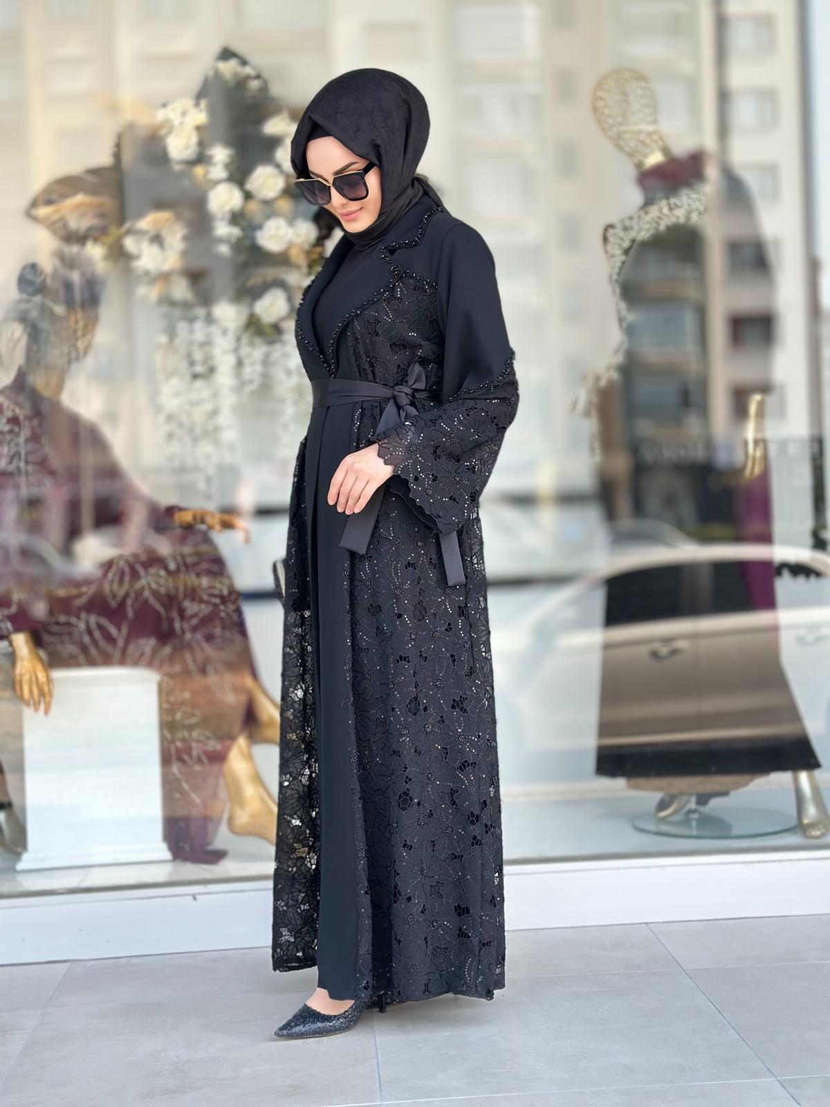 El İşleme Det.Dantel Ceket-Tac 6246