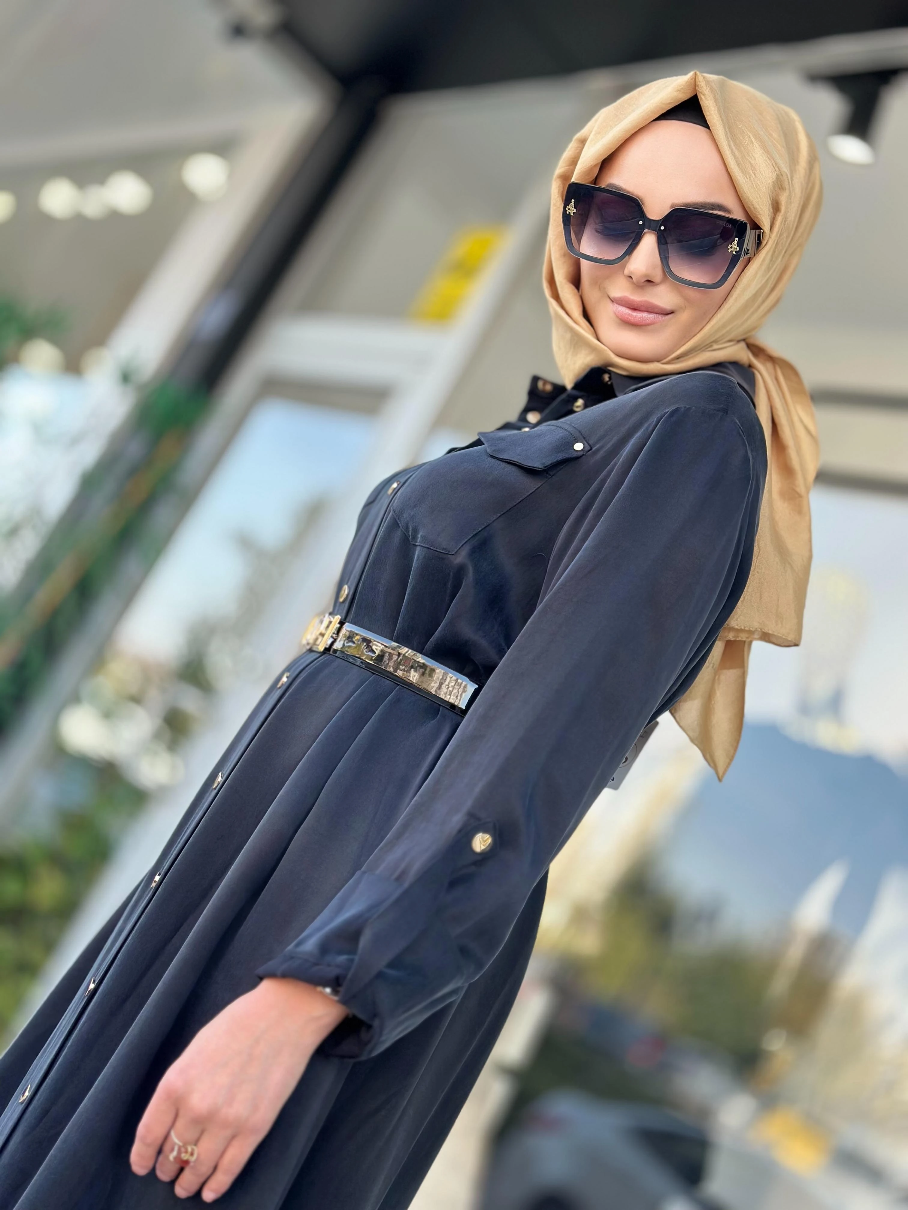 Nuss Elbise-Tac 2002 - LACİVERT