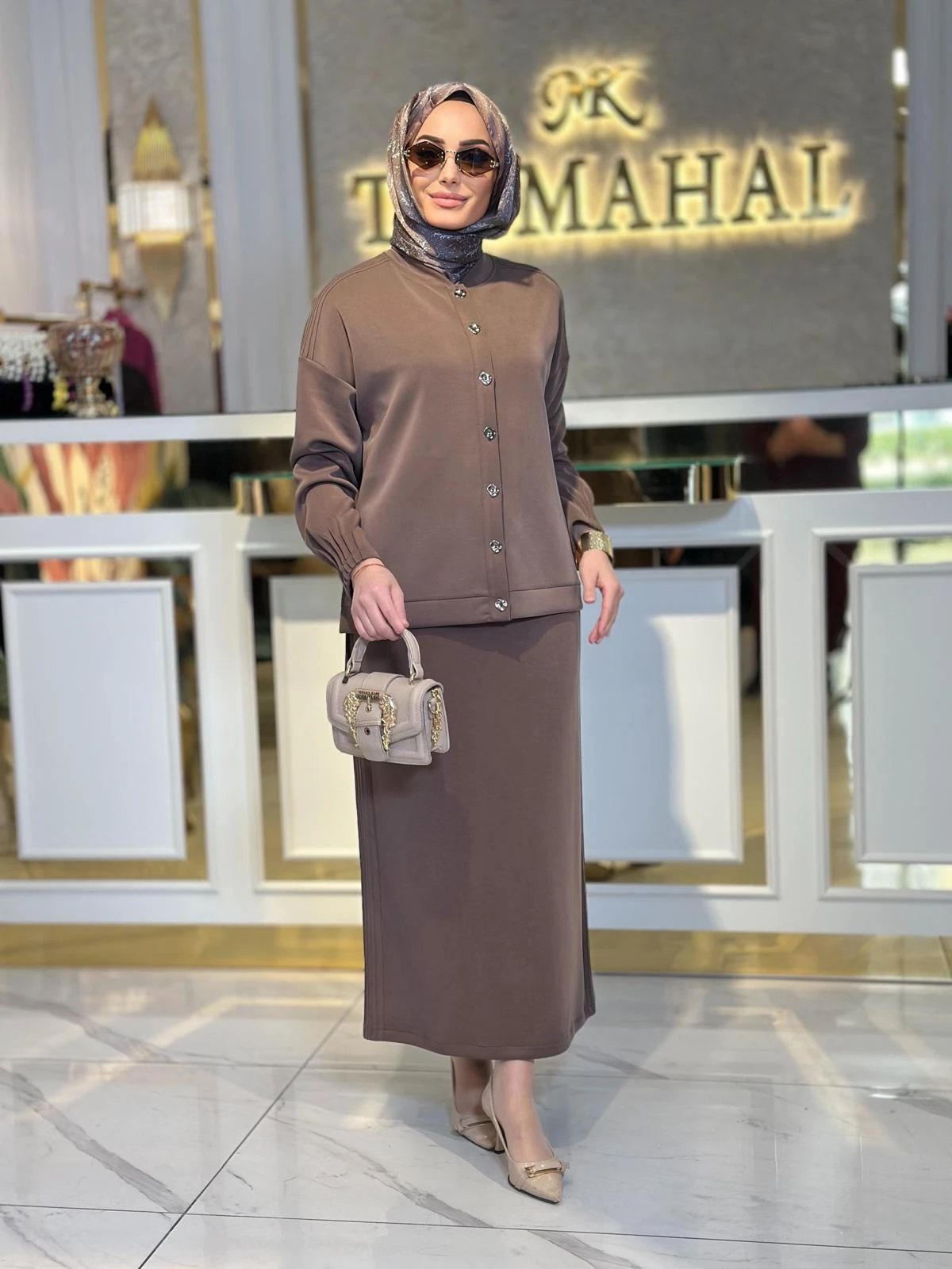 Nervür Det. Etekli Takım-Tac 5029 - KAHVERENGİ