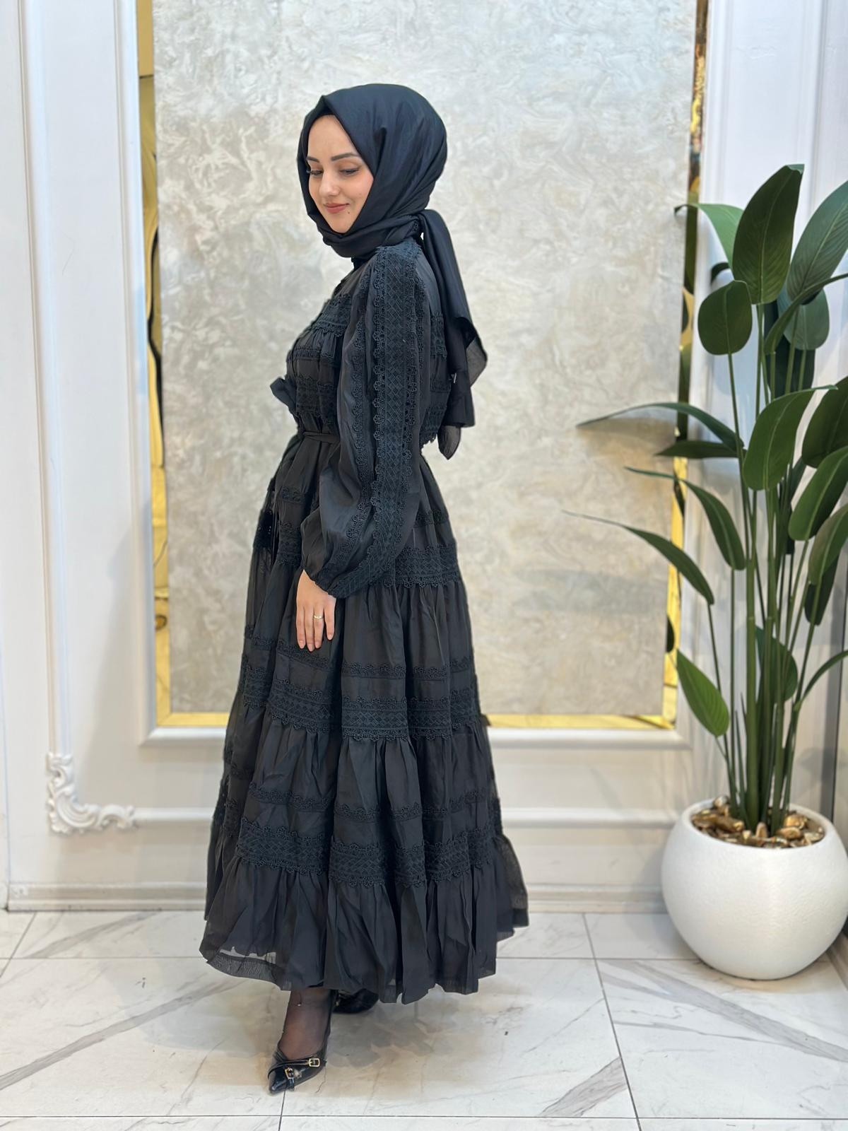 İthal Güpür Elbise-Tac 95324