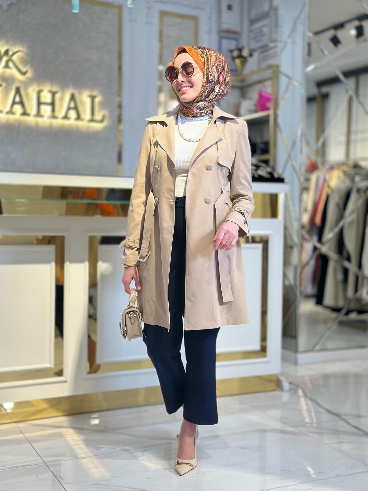 Classic Kısa Trenç-Tac 3375