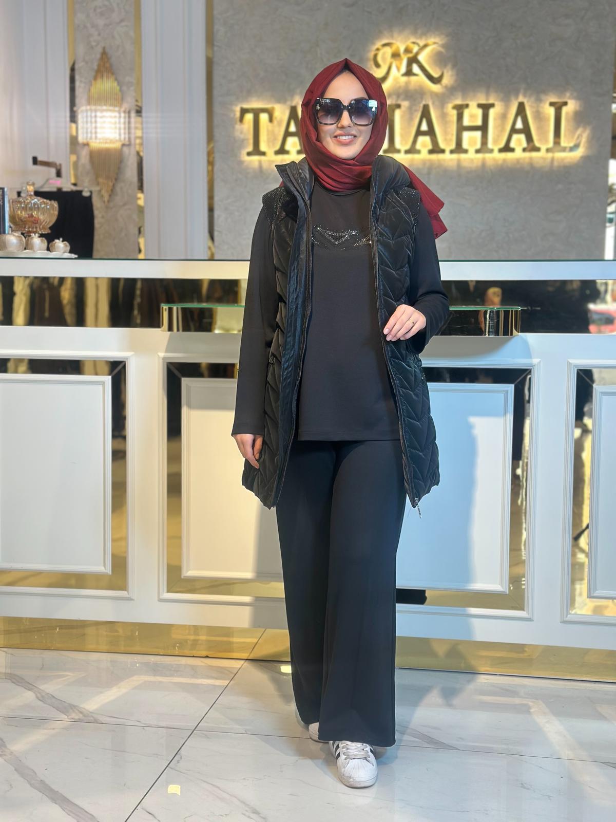 Taş Det.Üçlü Yelek Takım-Tac 26203 - SİYAH