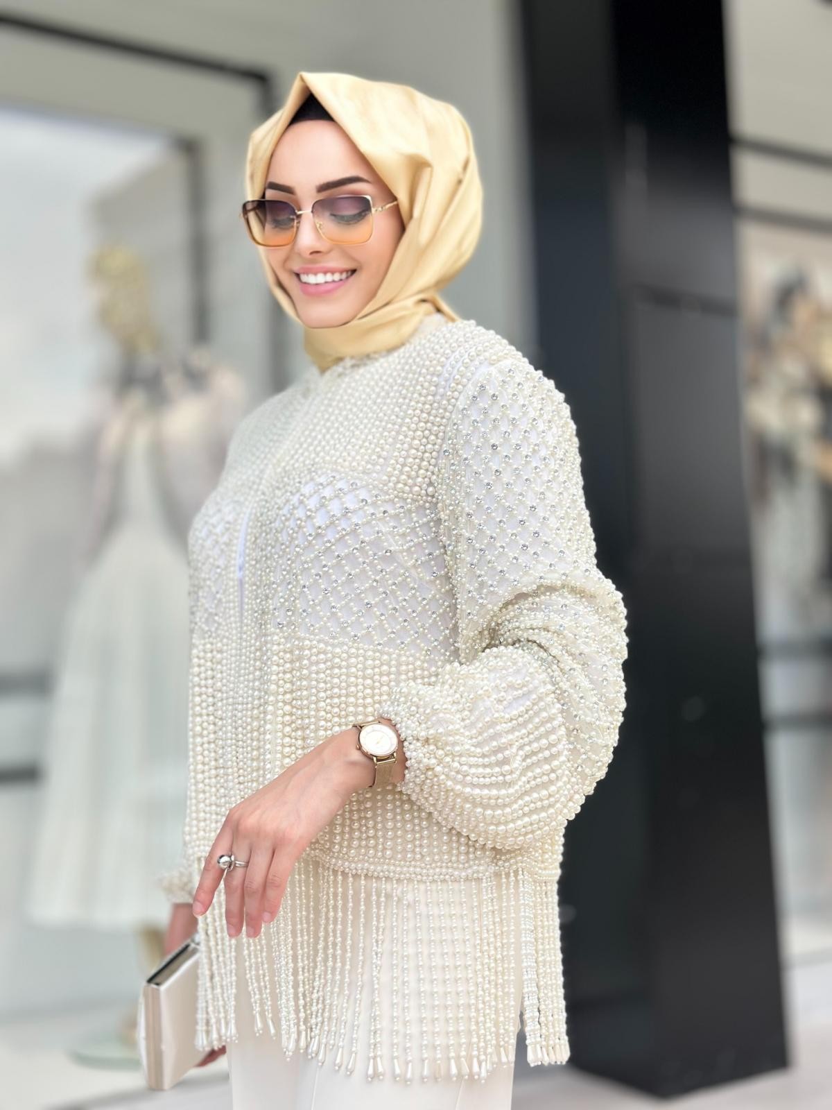 İncili Ceket Abiye-Tac 85265