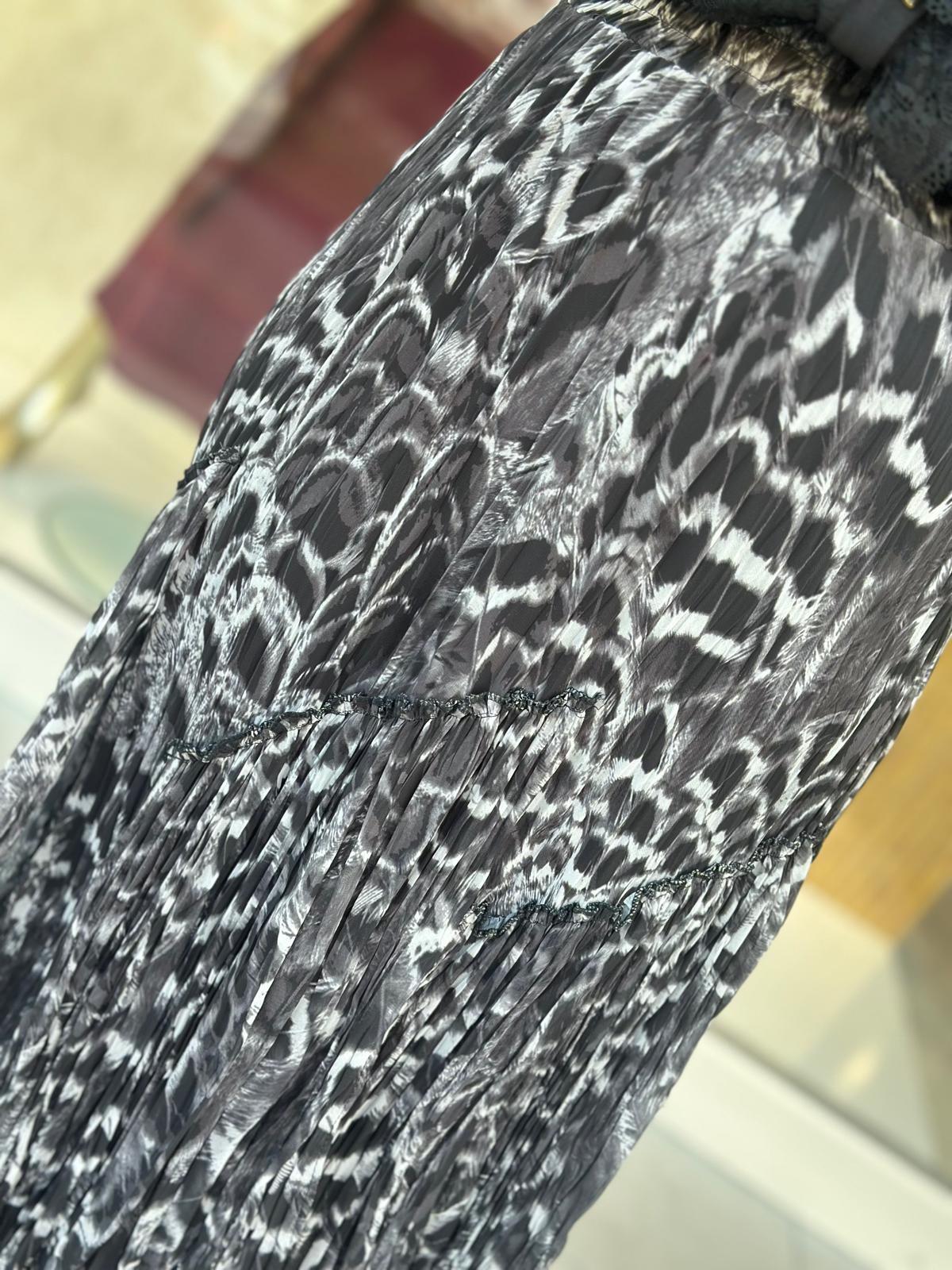 Leoapar Parçalı Kırıştırma Etek-Tac 5476