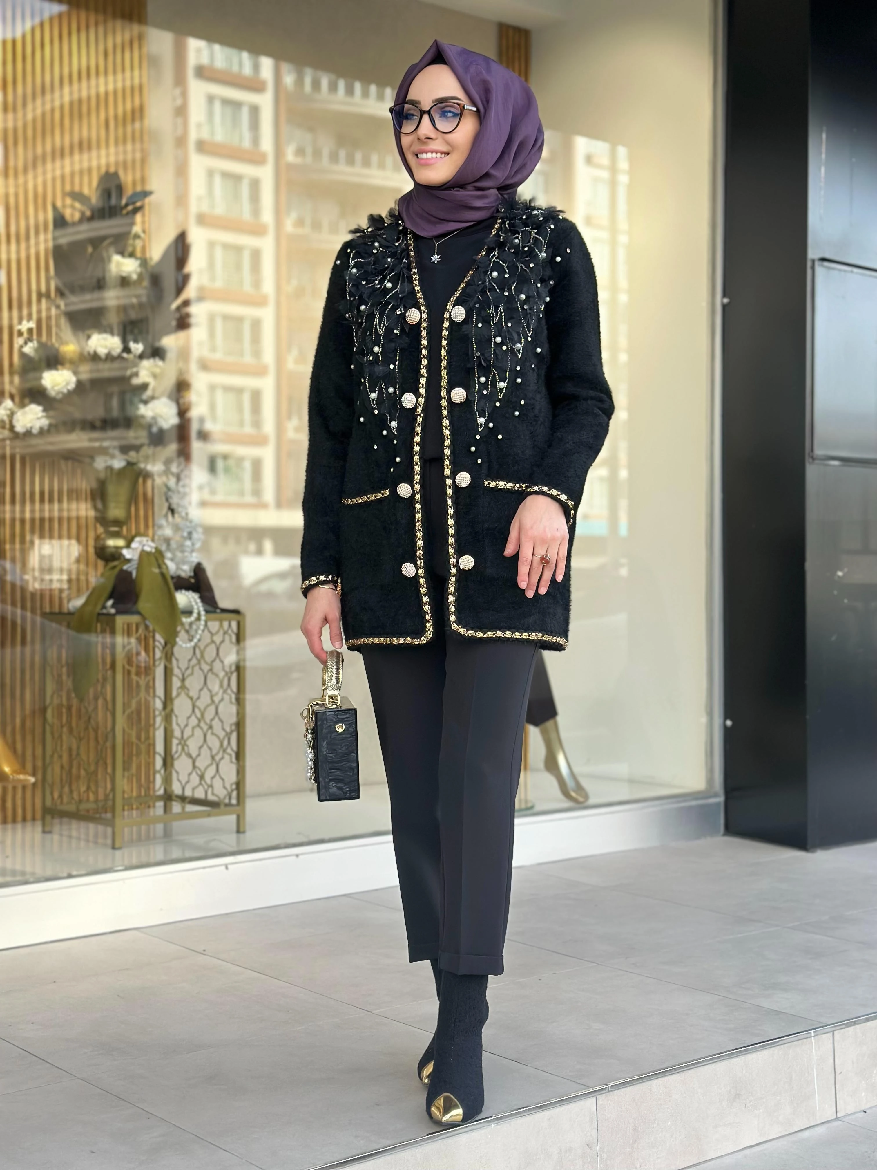 Maya Kaşmir Ceket-Tac 6003