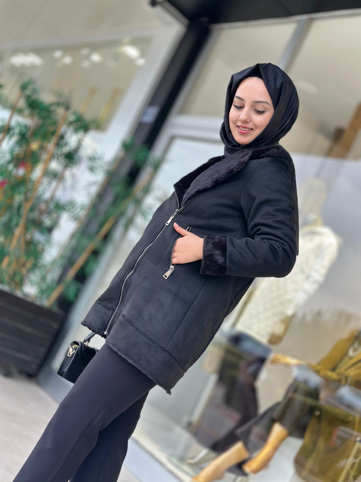 İçi Kürklü Biker Kaban-Tac 2014