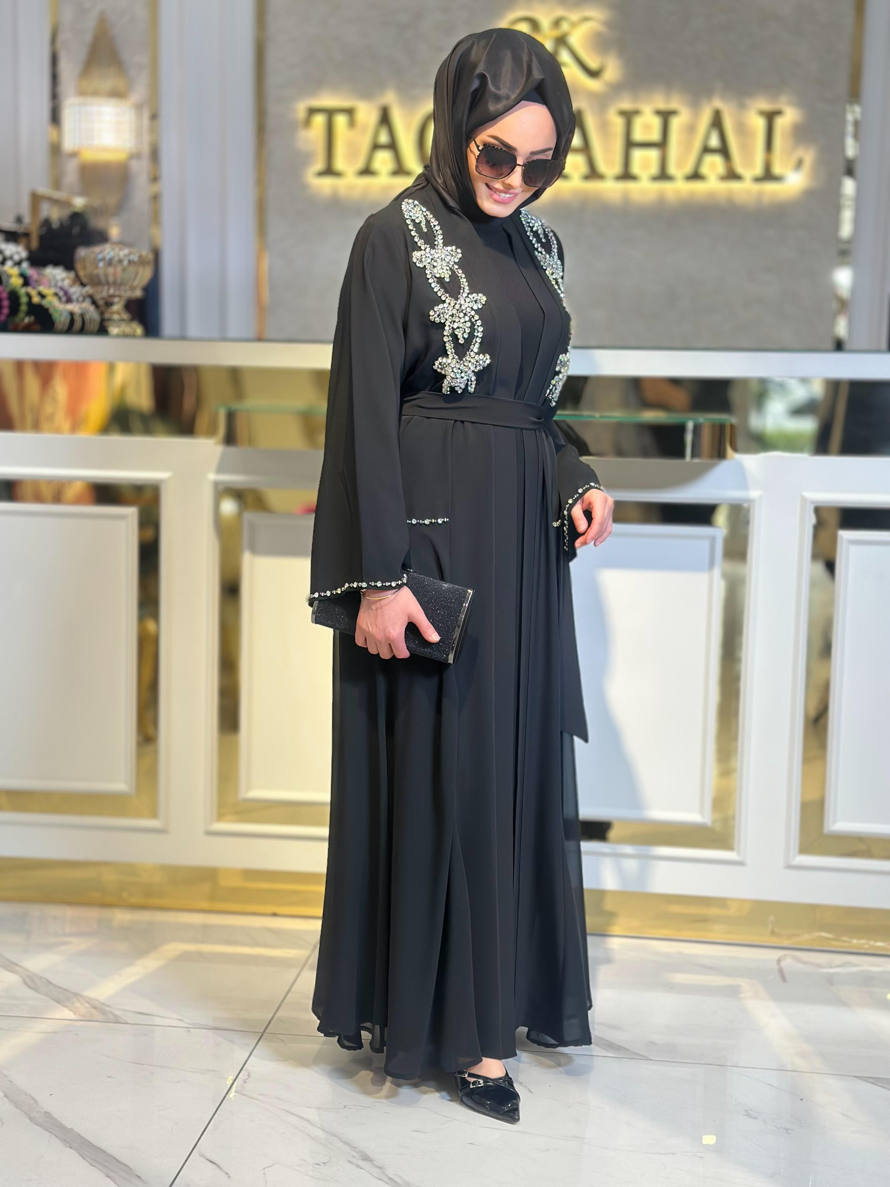 Omuz Boncuk İşleme Det. Abaya-Tac 6232