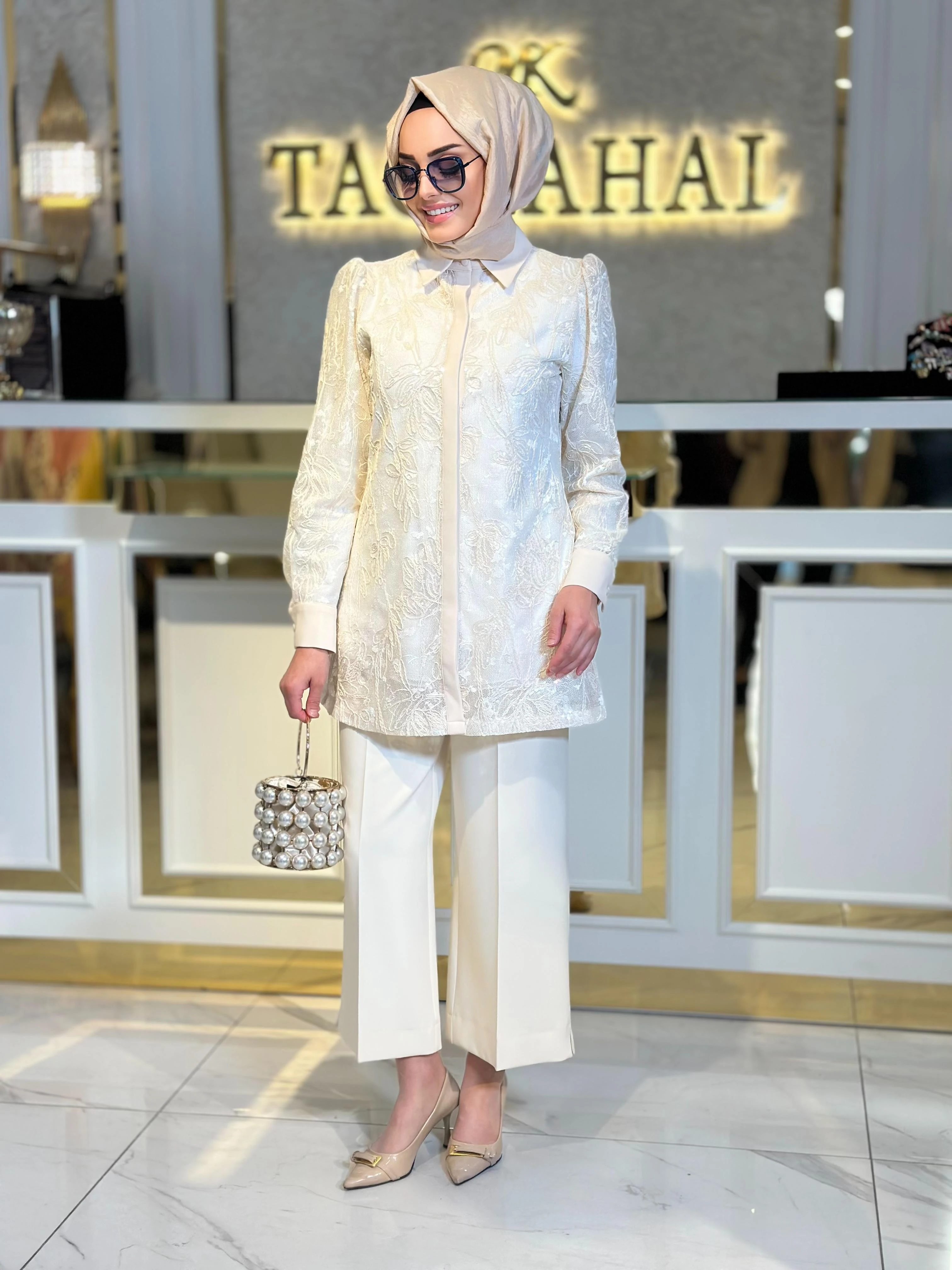 Dantelli Gömlek-Tac 0022