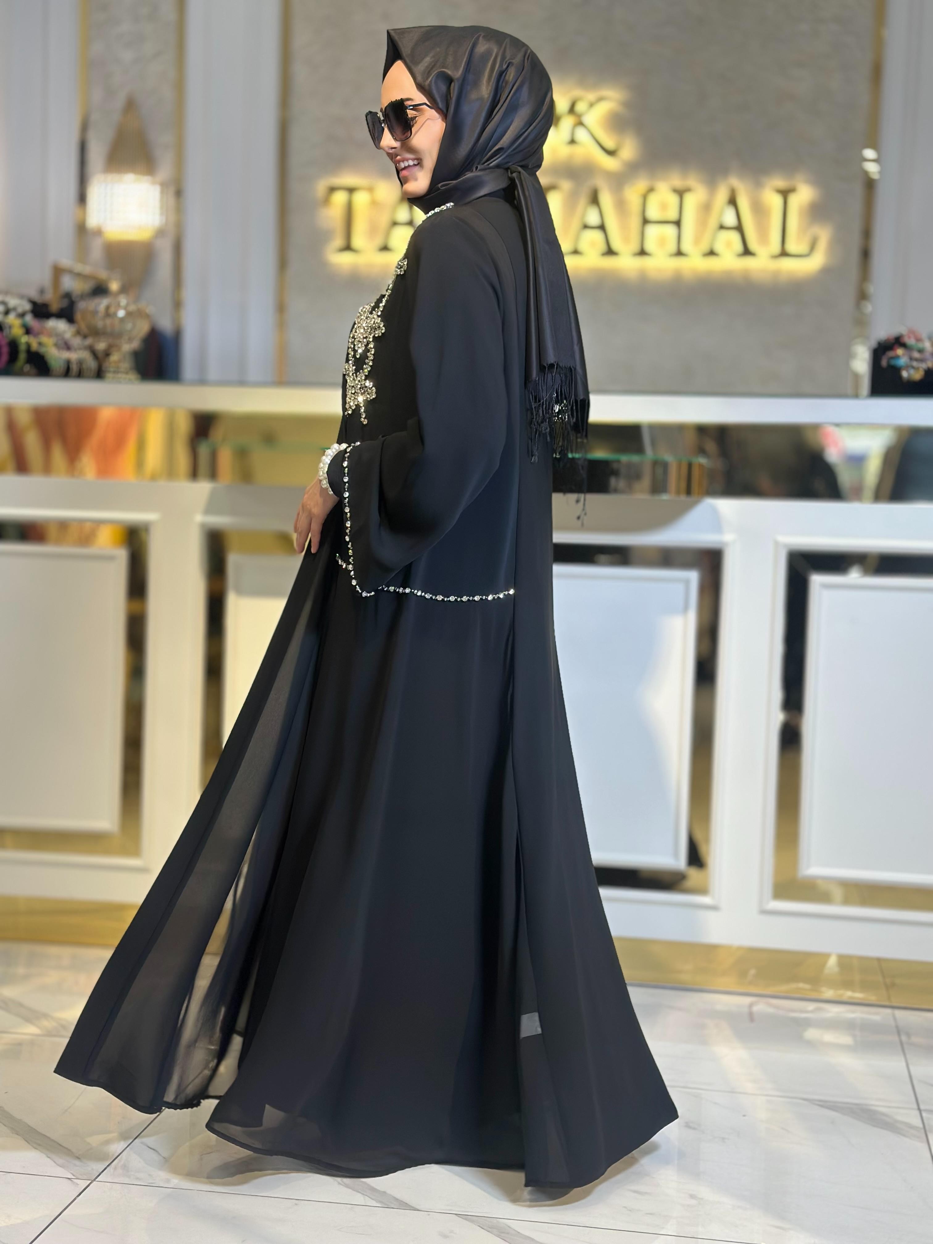 Omuz Boncuk İşleme Det. Abaya-Tac 6232