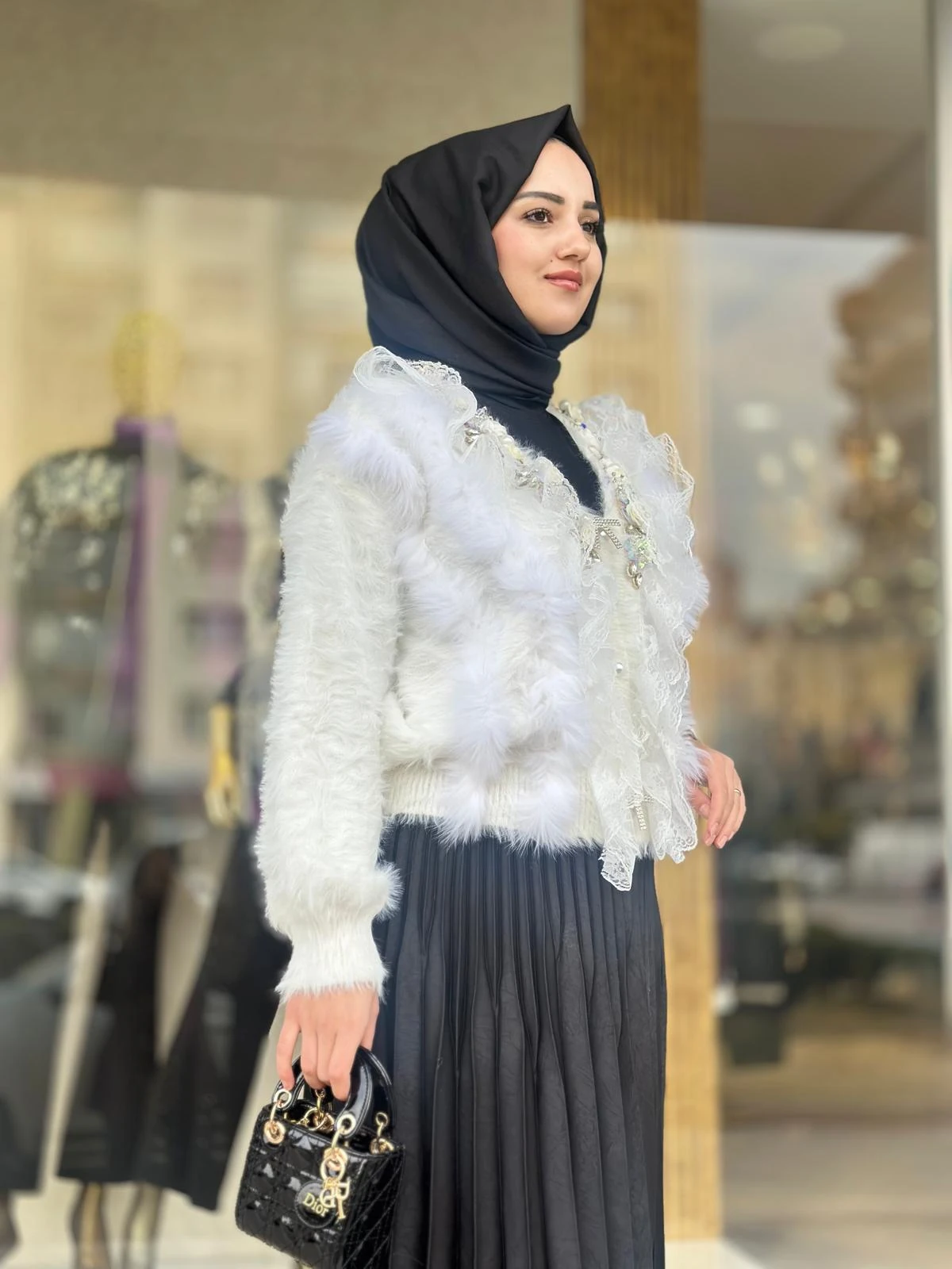 Güllü İncili Hırka-Tac 52941