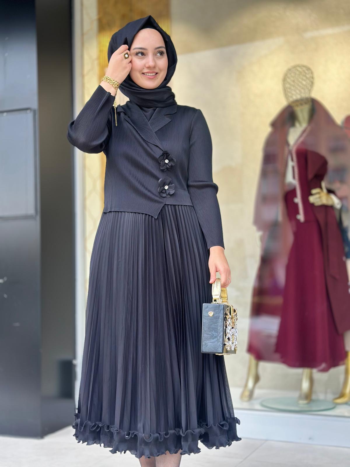 Çiçek Det.İthal Elbise-Tac 85268