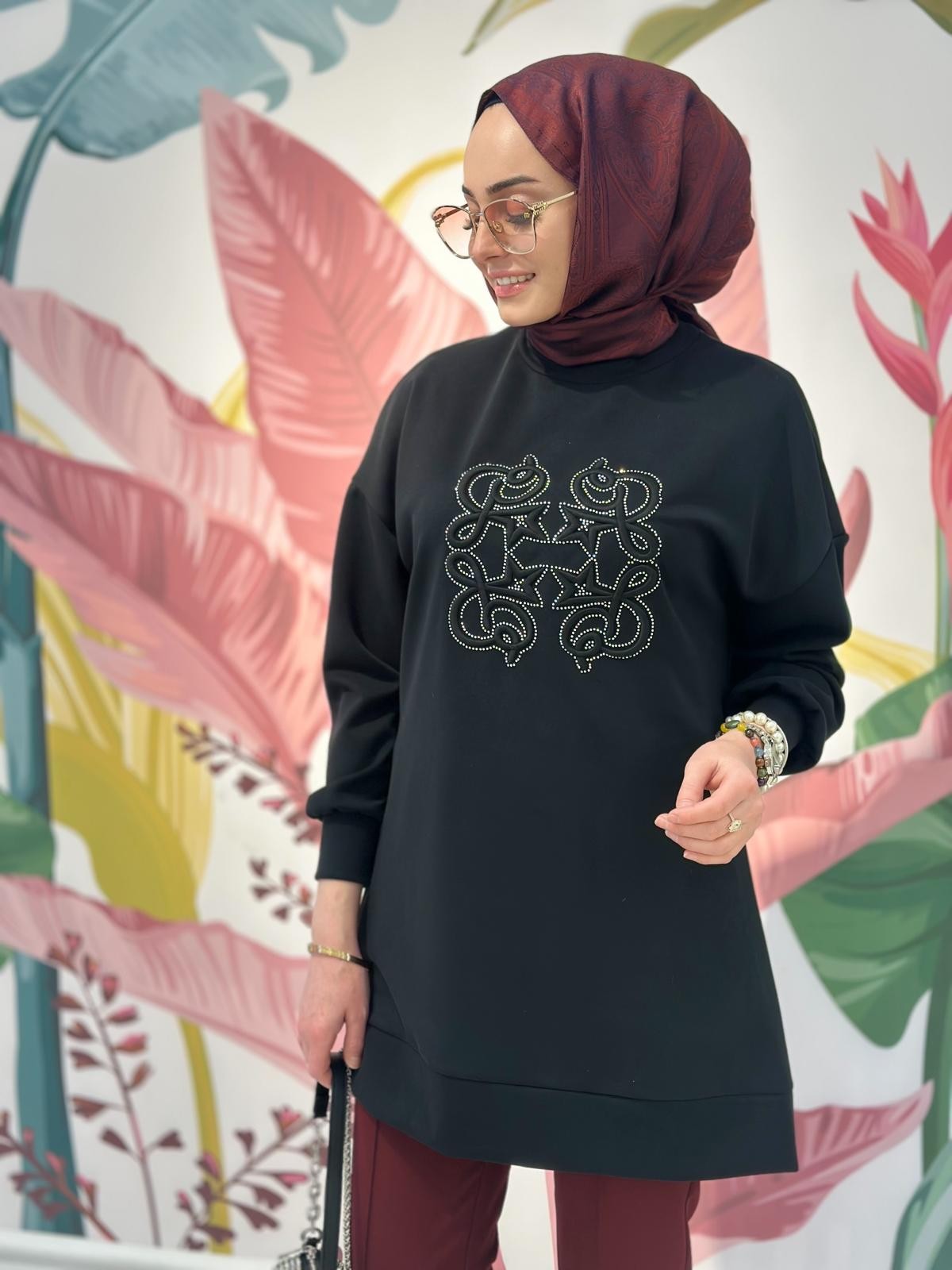 Ön İşlemeli Tunik-Tac 10612