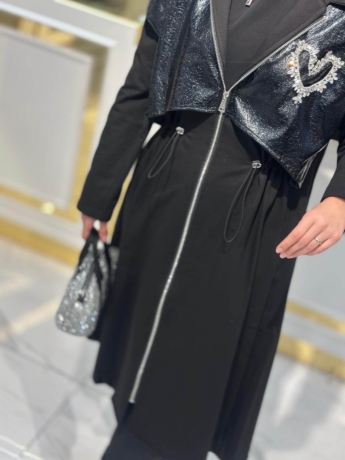 Bel Büzgülü Kapüşonlu Kap-Tac 016