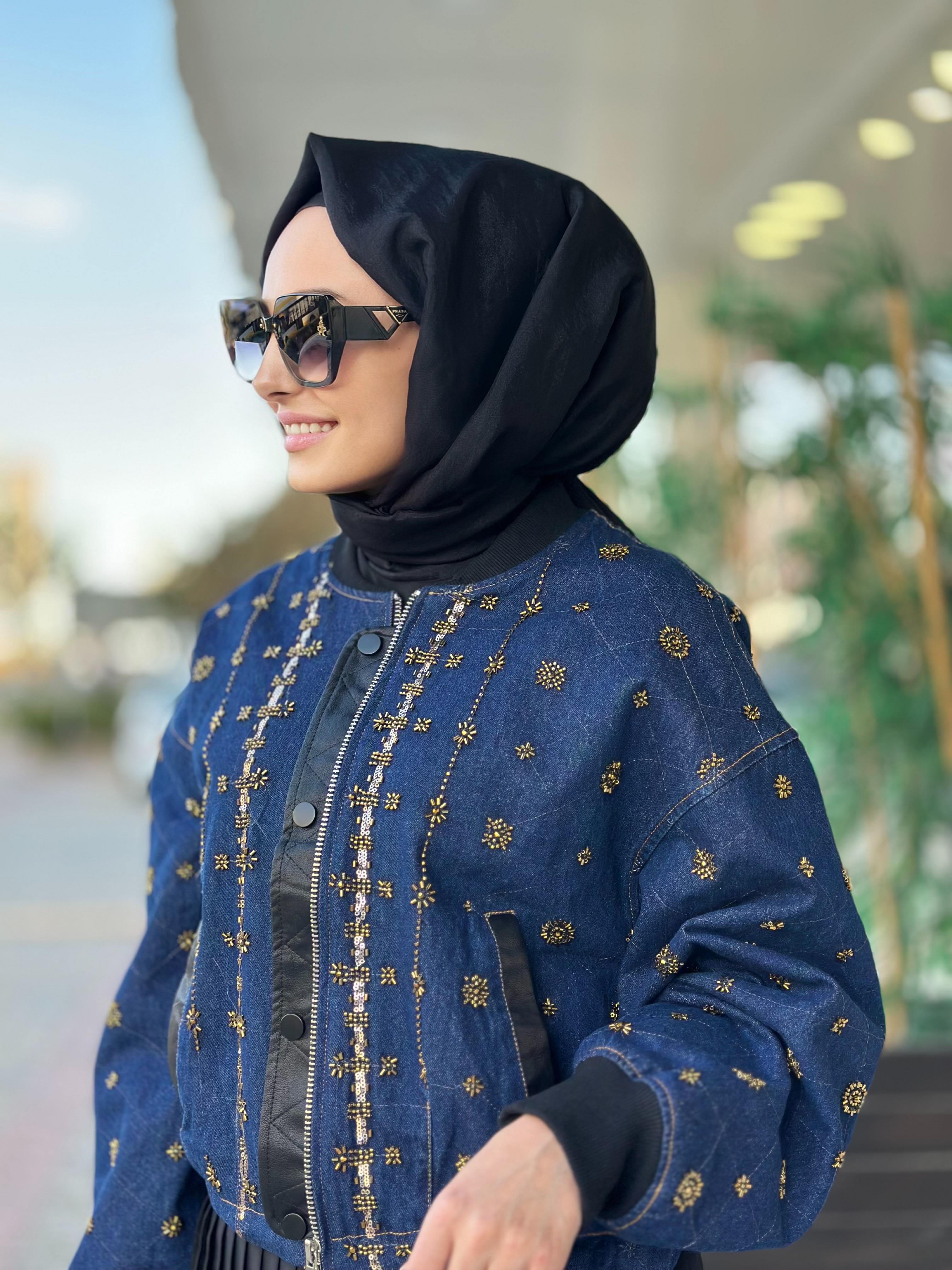 İthal Kısa Kot Ceket-Tac 87969