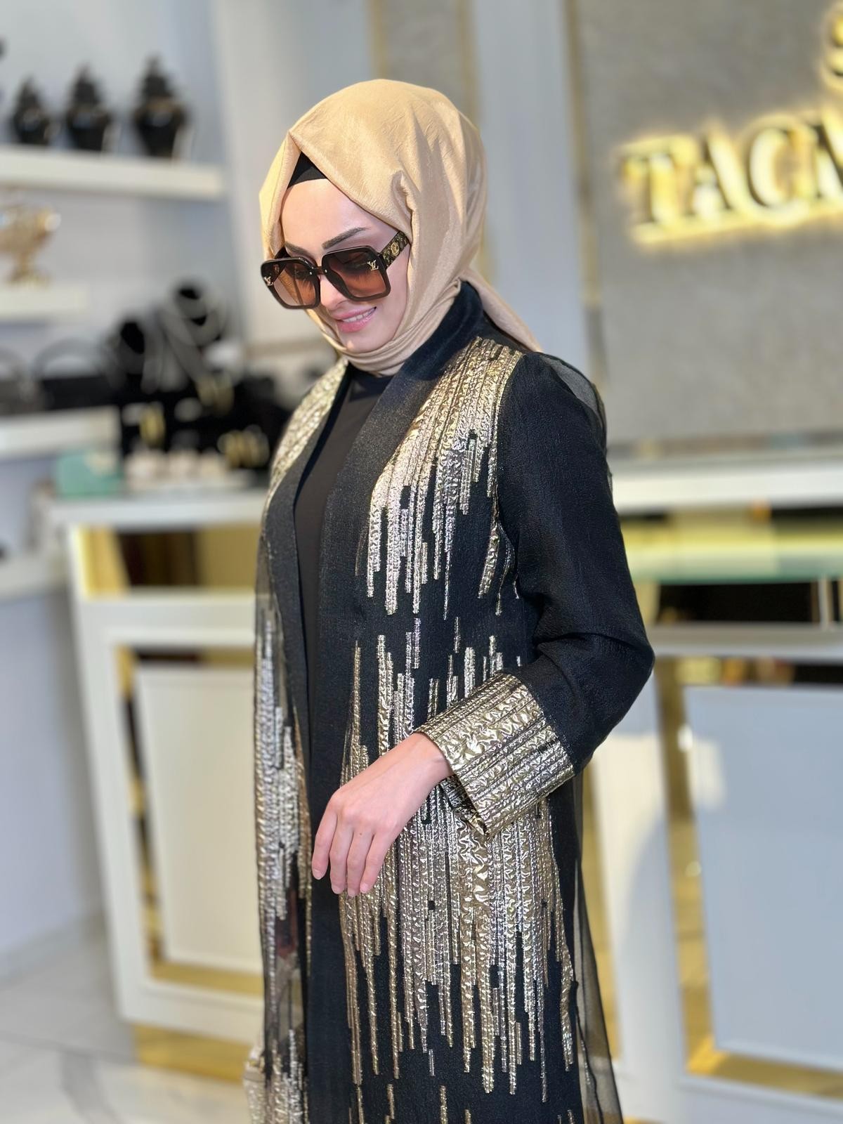 Tül Abaya-Tac 1214