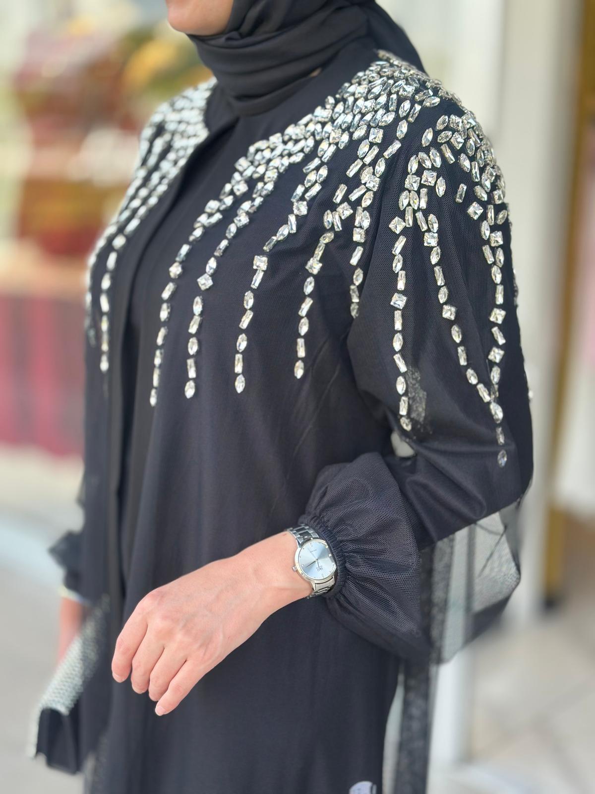 Fırfır Det.Pırlanta Abaya-Tac 6228