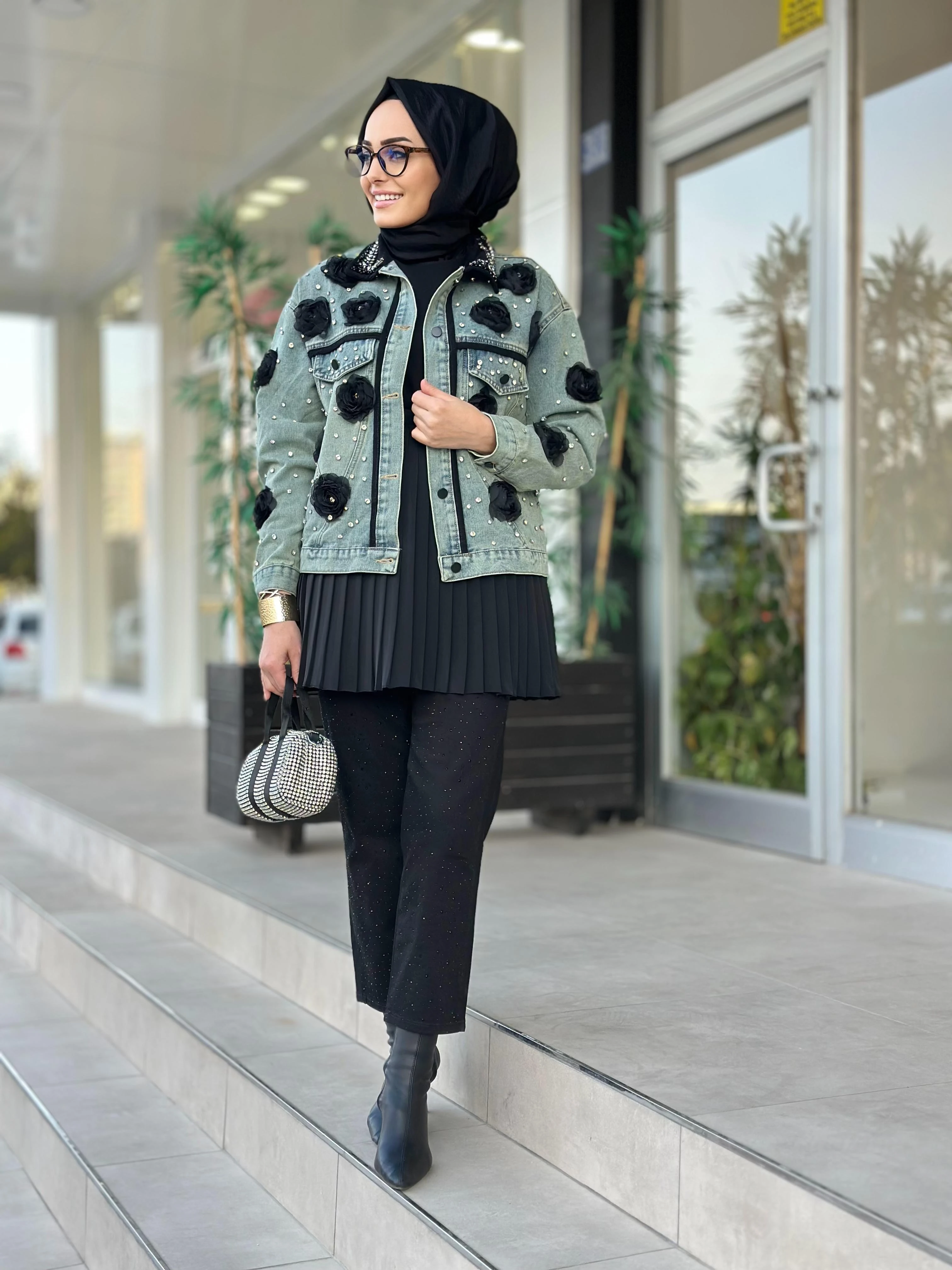 Güllü Kot Ceket-Tac 95136