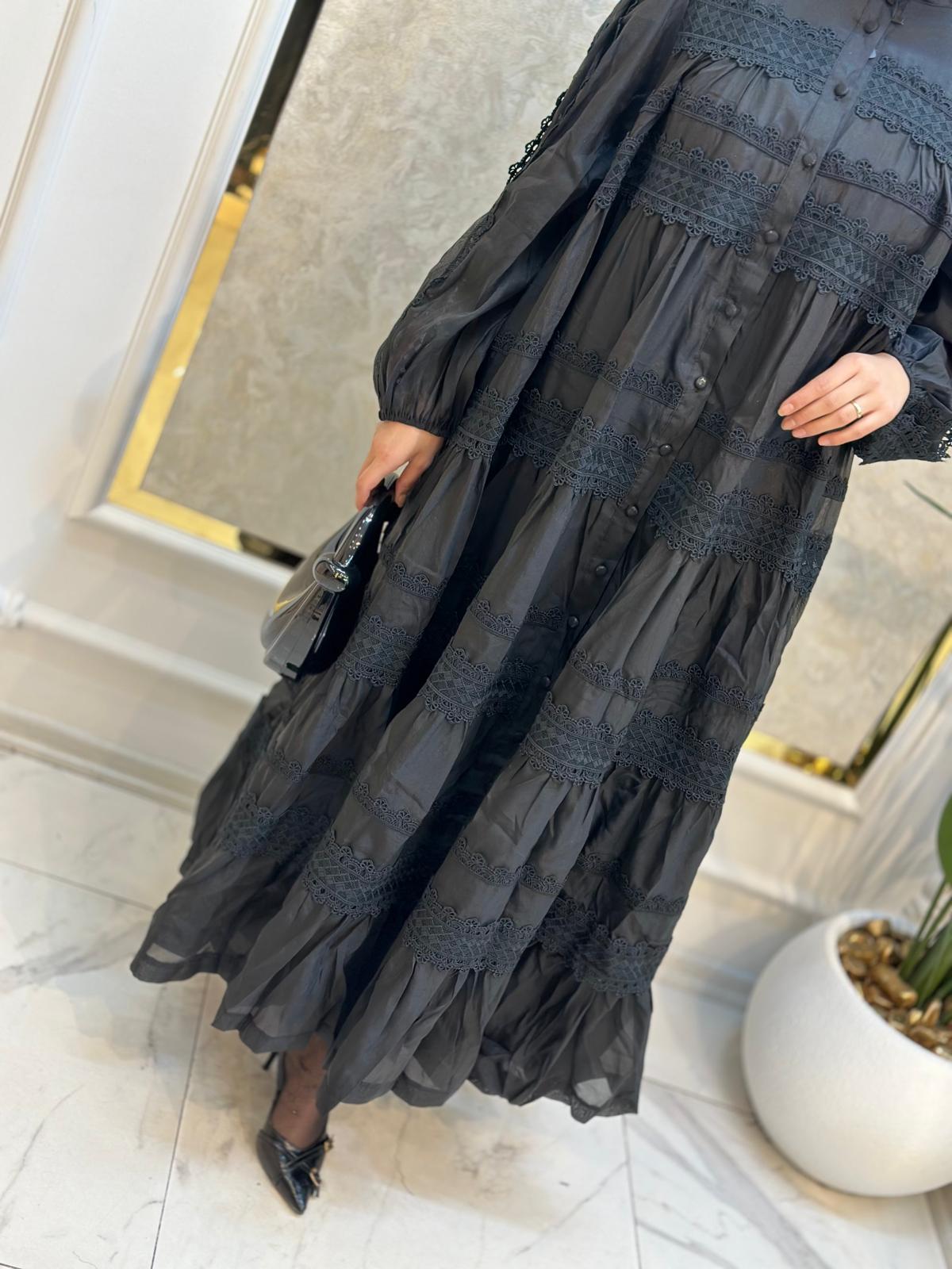 İthal Güpür Elbise-Tac 95324