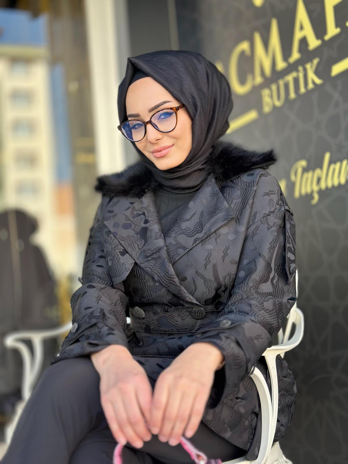 Yakası Kürklü Jakar Kap-Tac 7964