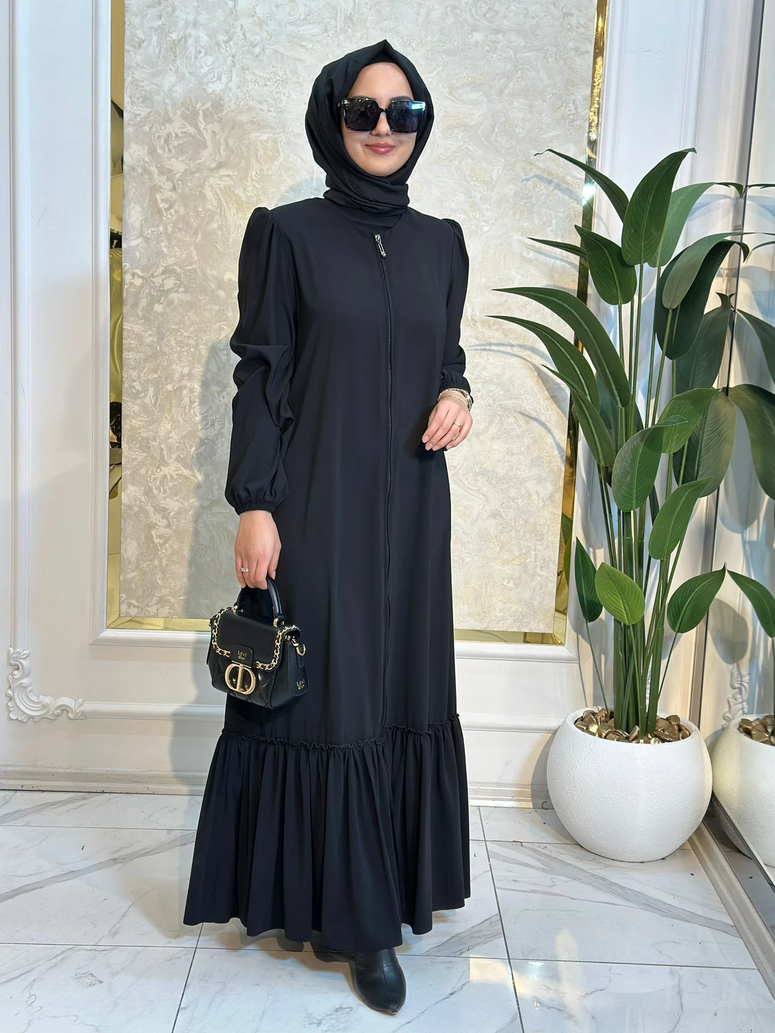 Altı Fırfırlı Ferace-Tac 778