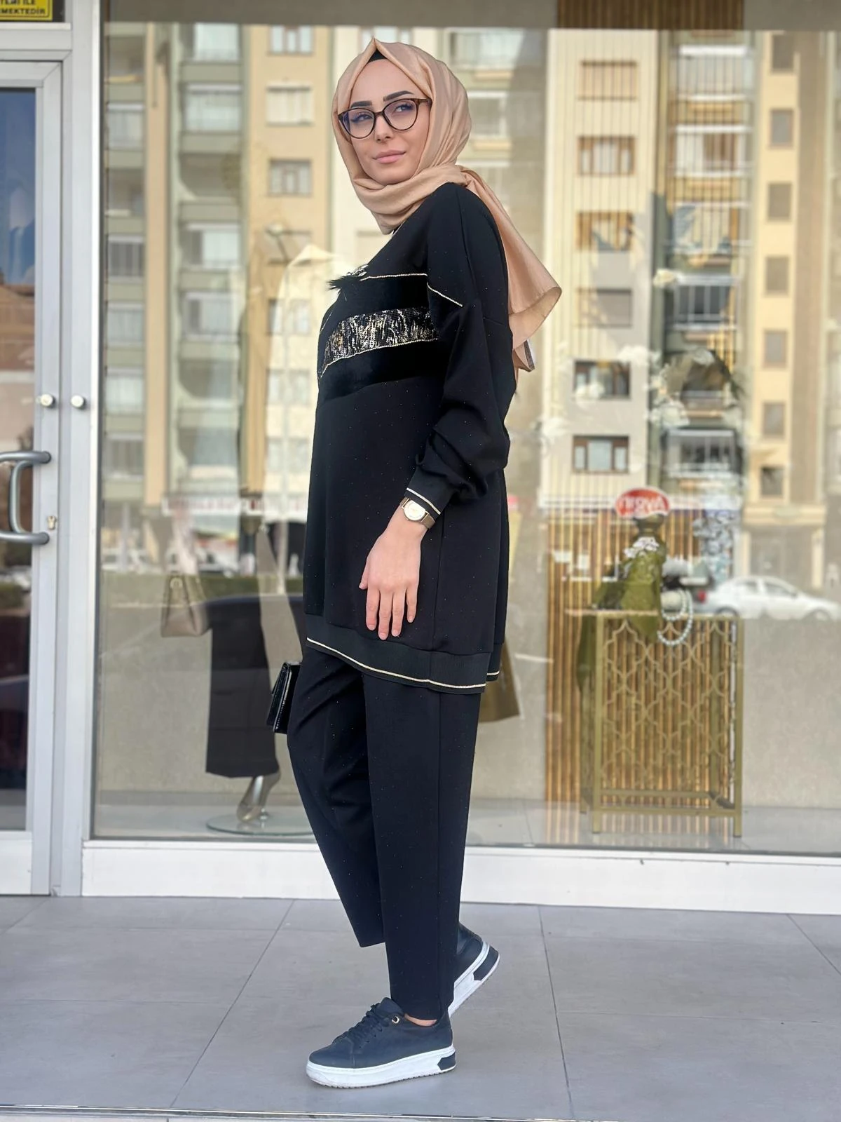 Angora Det. Ribanalı Pant. Takım-Tac 8850