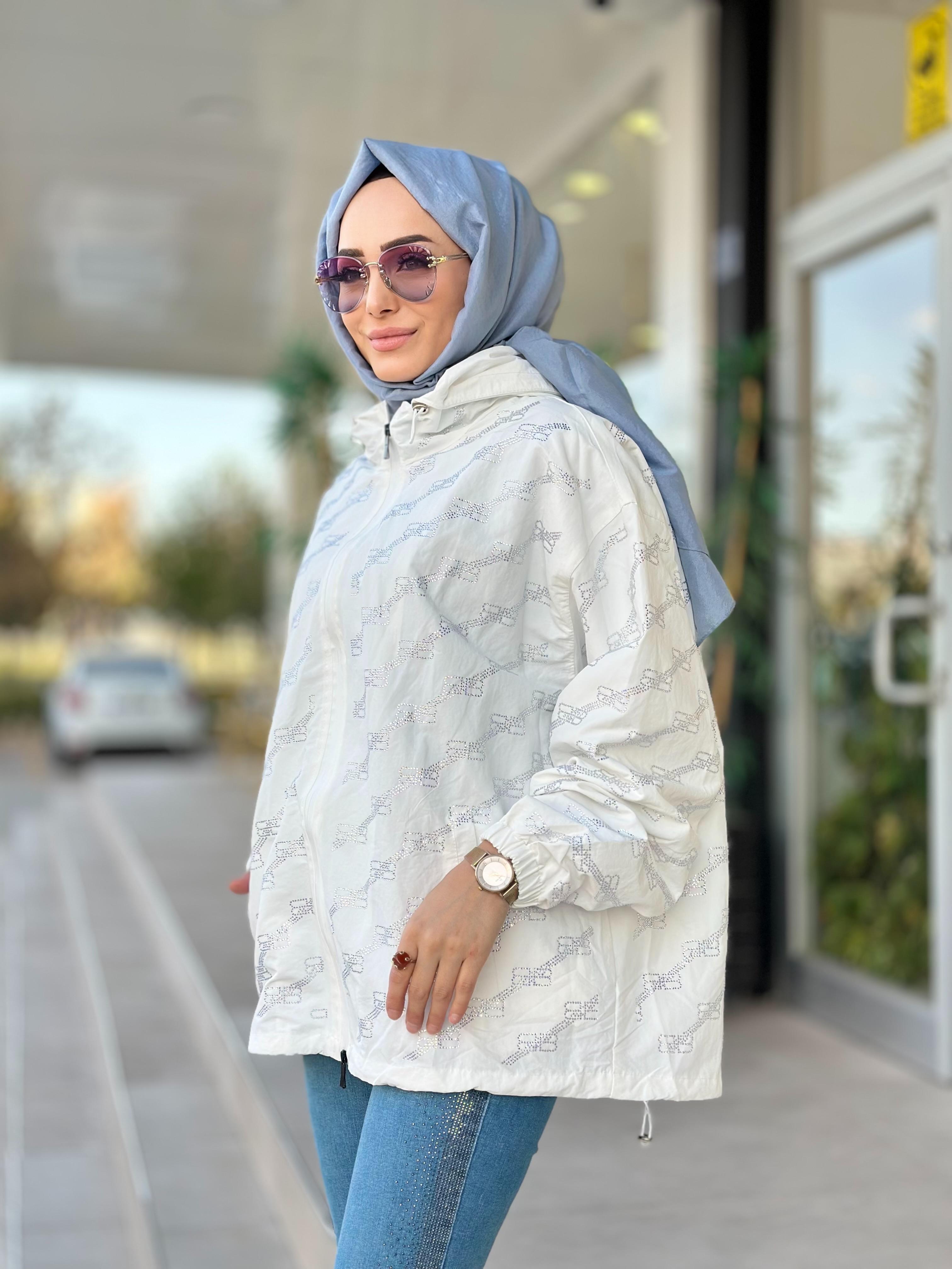 İthal Taşlı Trenç-Tac 87964