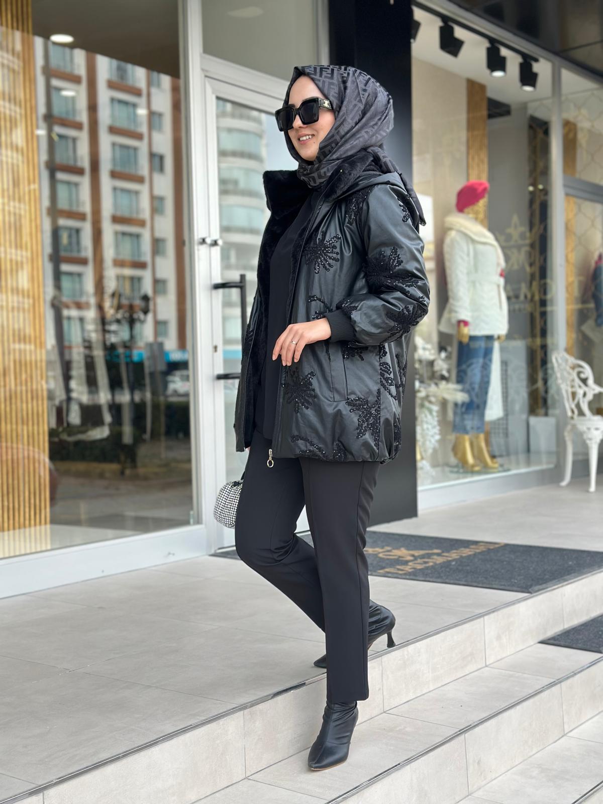 Nakışlı Deri Kaban-Tac 7973