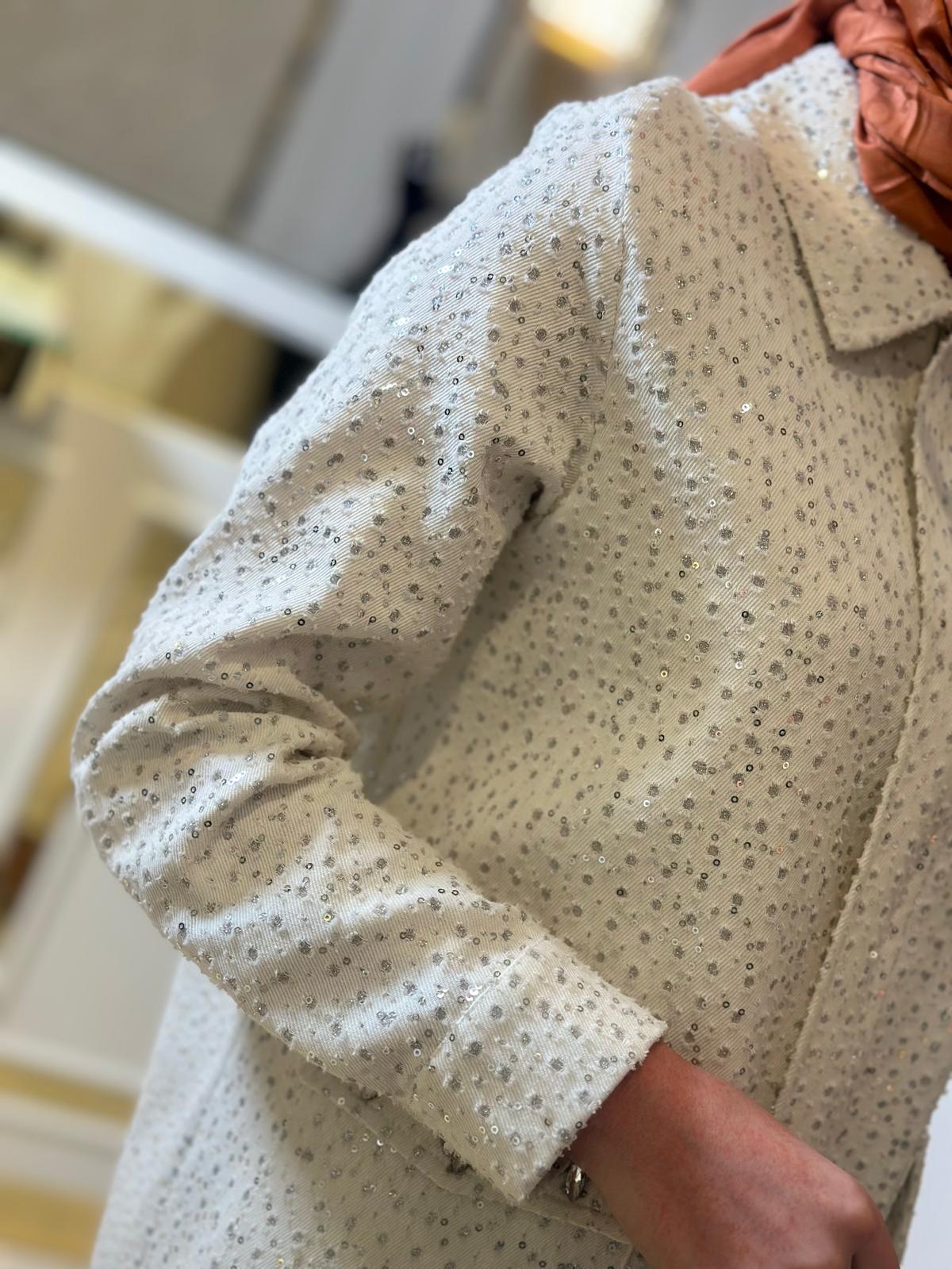 Cebi Taşlı Kot Ceket-Tac 5155