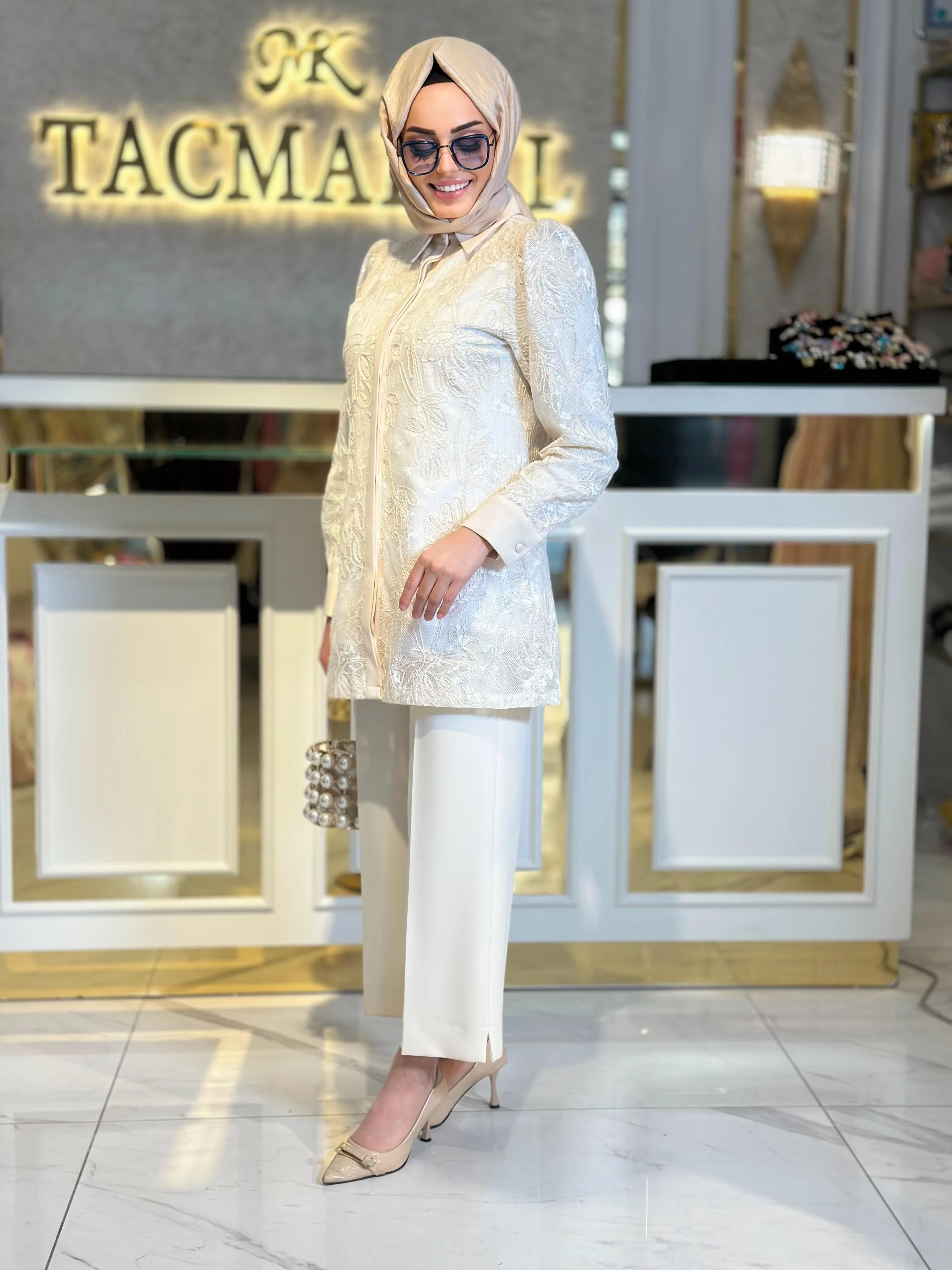 Dantelli Gömlek-Tac 0022