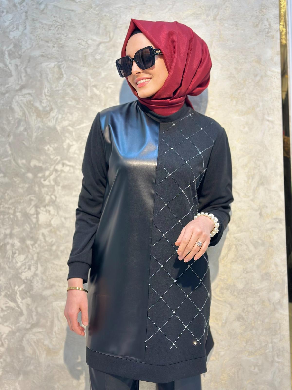 Deri Ve Taş Det.Tunik-Tac 987