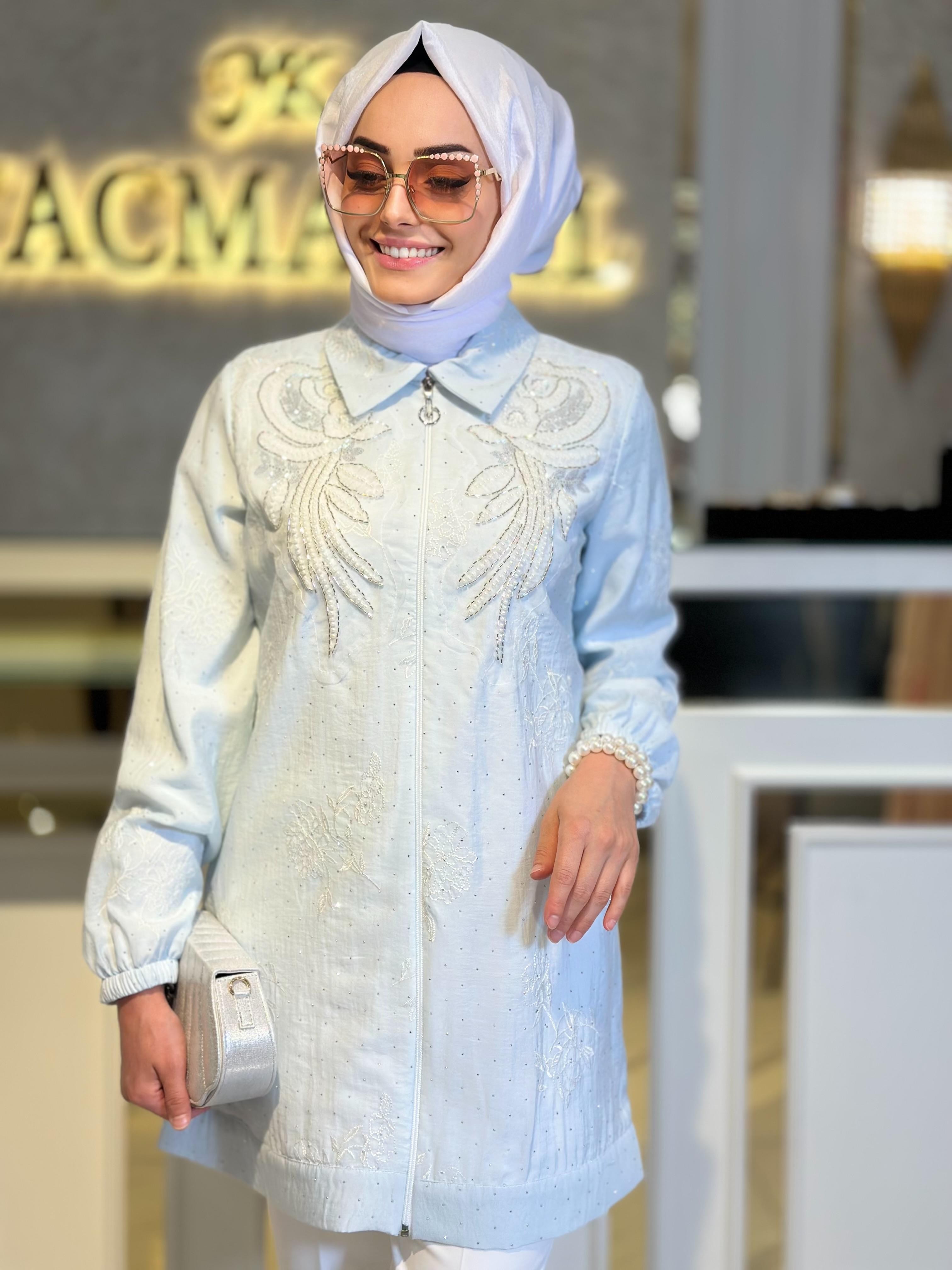 Manolya Ceket-Tac 4204 - MAVİ
