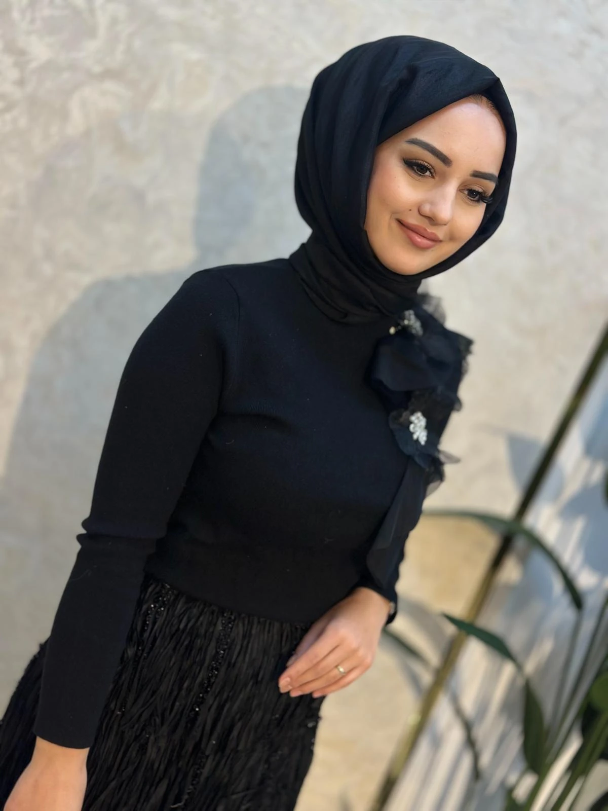 Omzu Çiçek İthal Bluz-Tac 00415