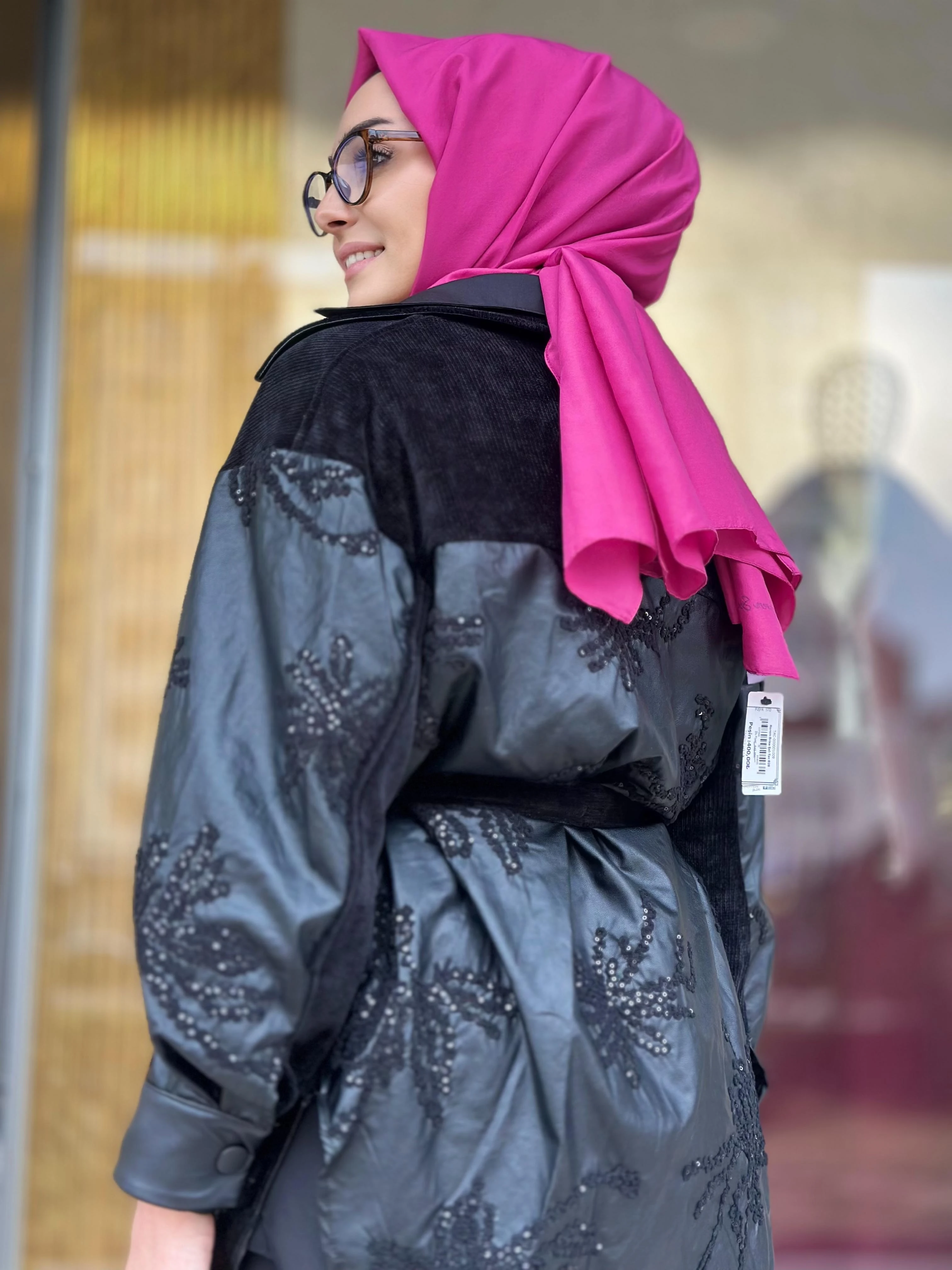 Nakışlı Deri Kap-Tac 7902