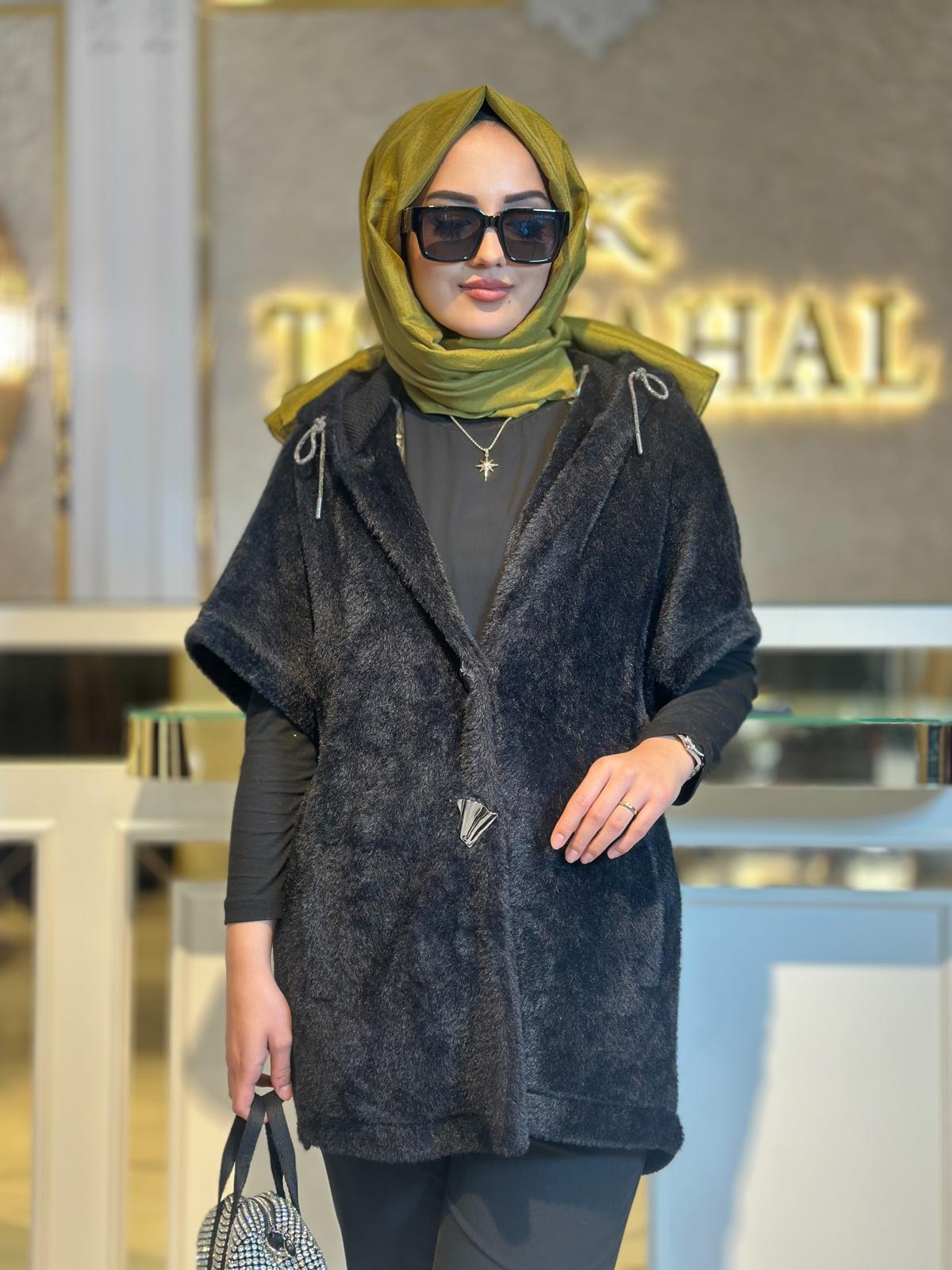 Angora Trikolu Giyçık-Tac 9404 - SİYAH