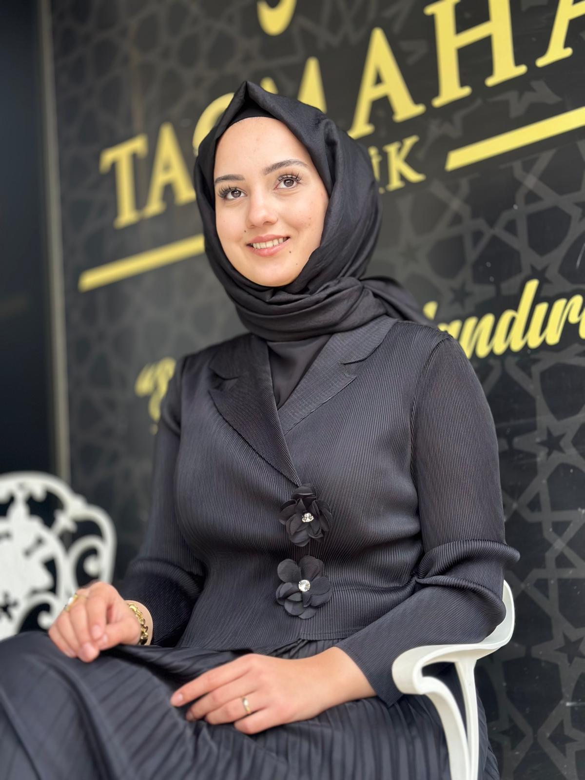 Çiçek Det.İthal Elbise-Tac 85268