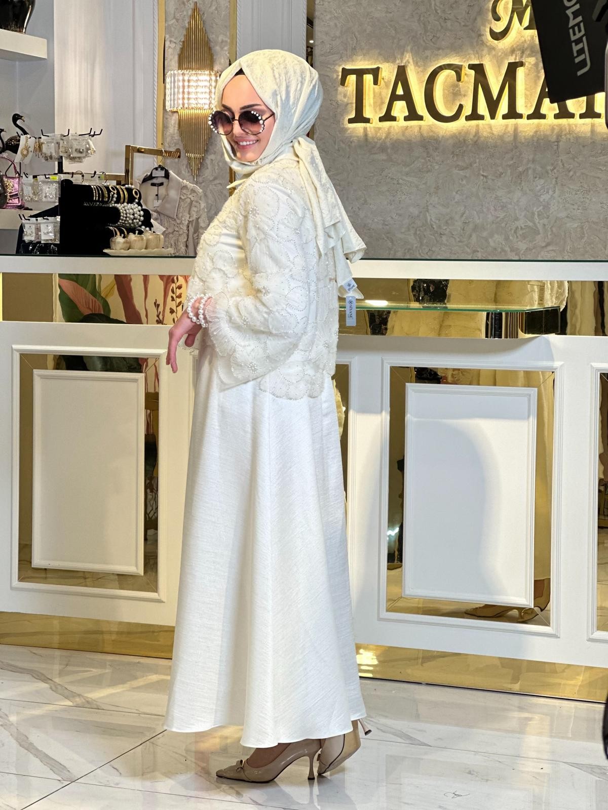 Dantelli Abiye Takım-Tac 1492