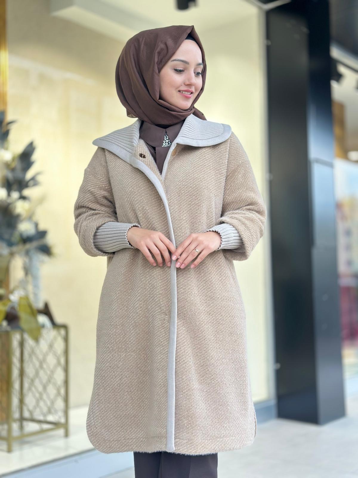 Triko Det. Çıtçıtlı Kaban-Tac 2021 - CAMEL