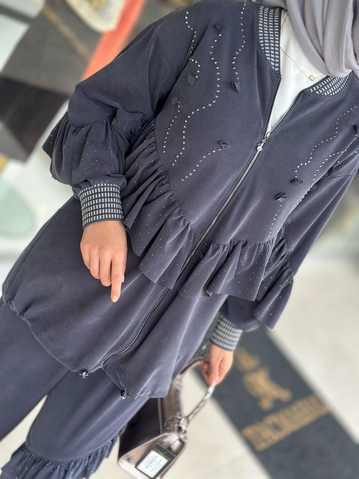 Fırfır Det. Şalvar Pant. Takım-Tac 8807