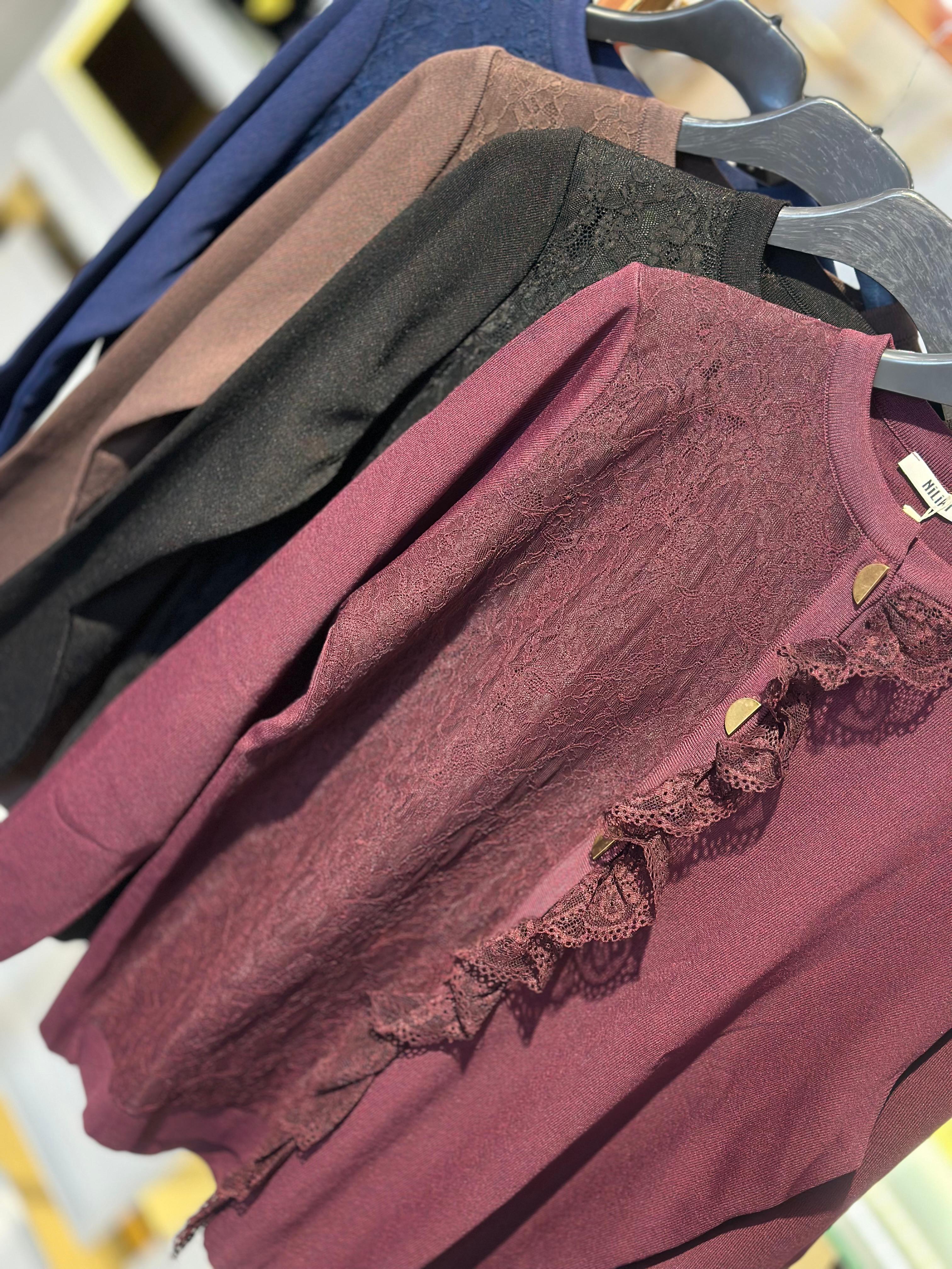 Önü Dantel Kaplamalı Hırka-Tac 3079