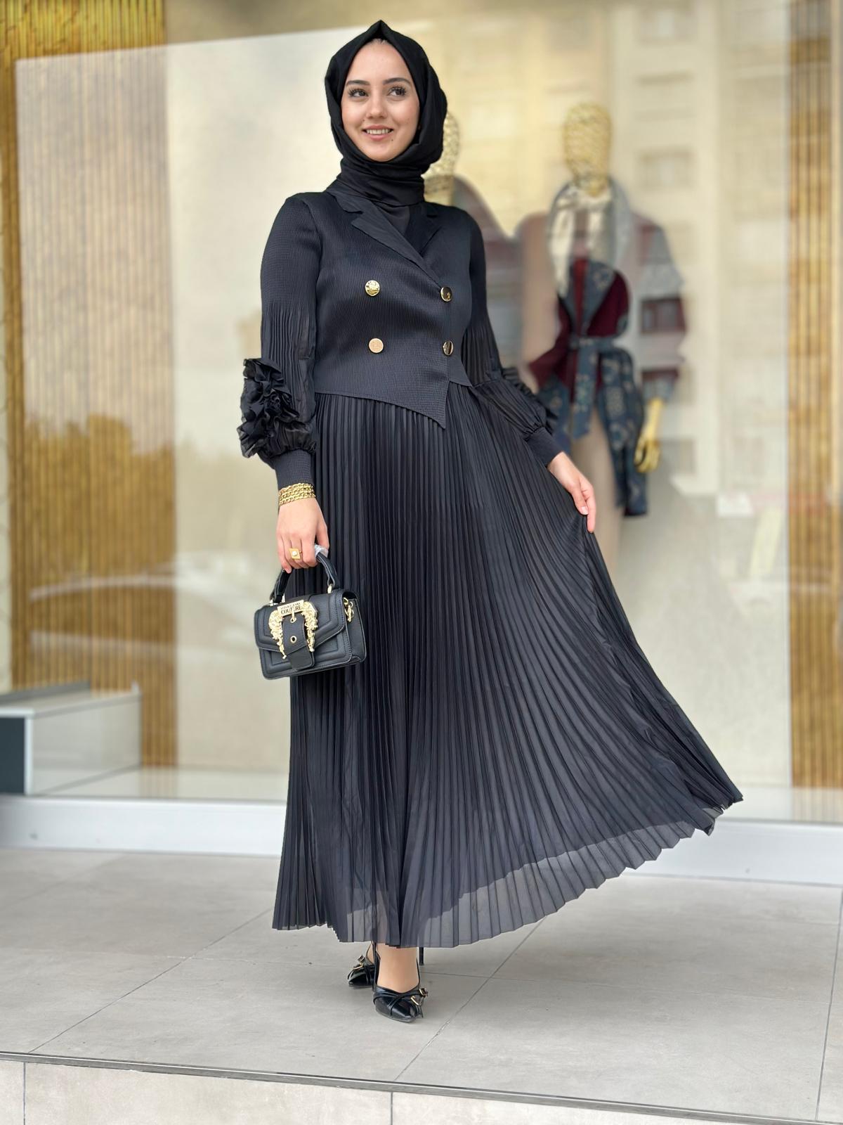 İthal Elbise-Tac 85267 - SİYAH