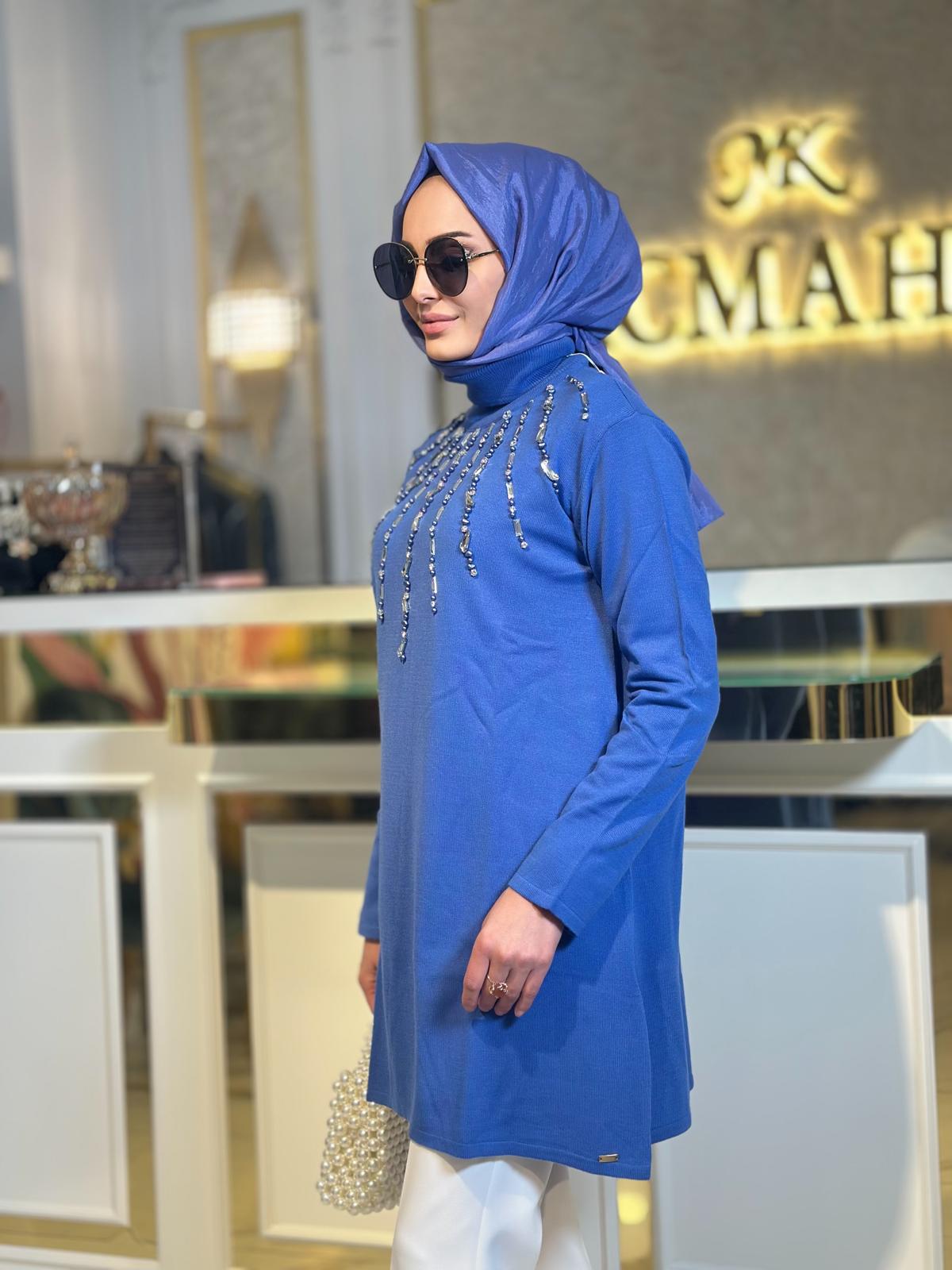 Önü Taş Det.Triko Kazak-Tac 17016