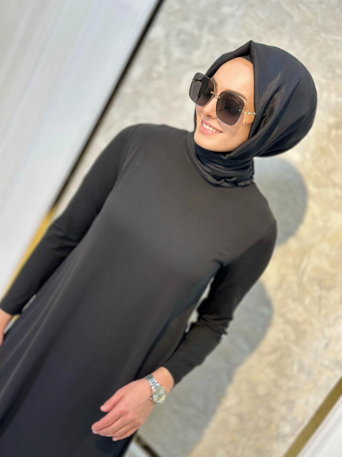 Önü Şifon Elbise İçlik-Tac 12447