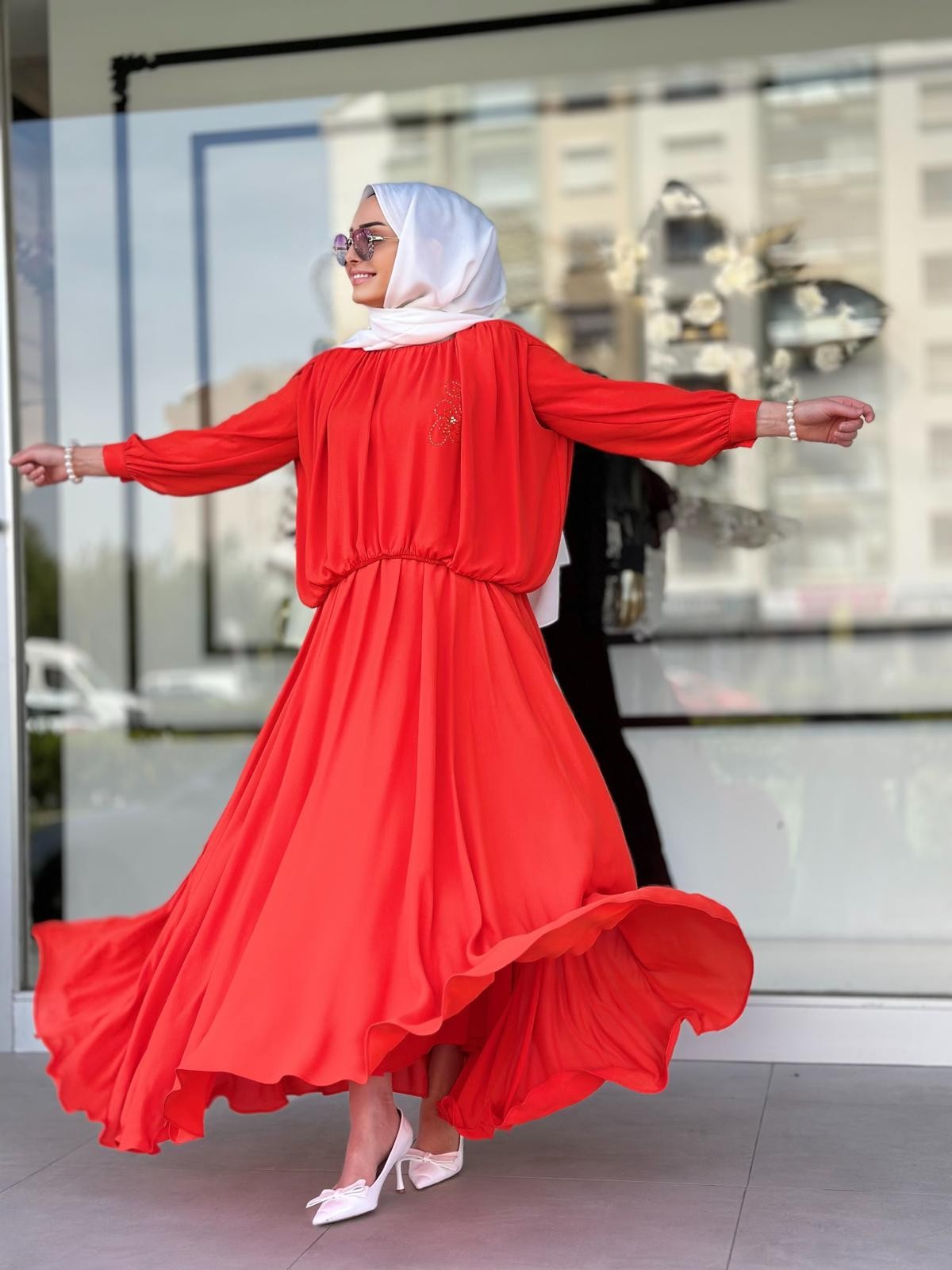 Şifon Bluz Takım-Tac 79038