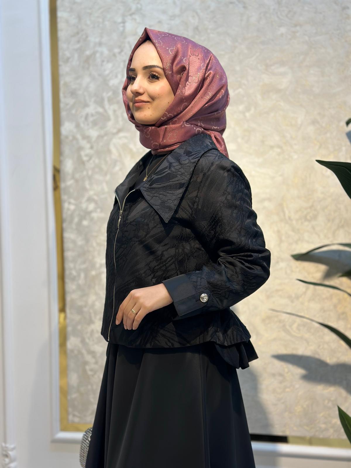 Fermuarlı Jakar Takım-Tac 7958